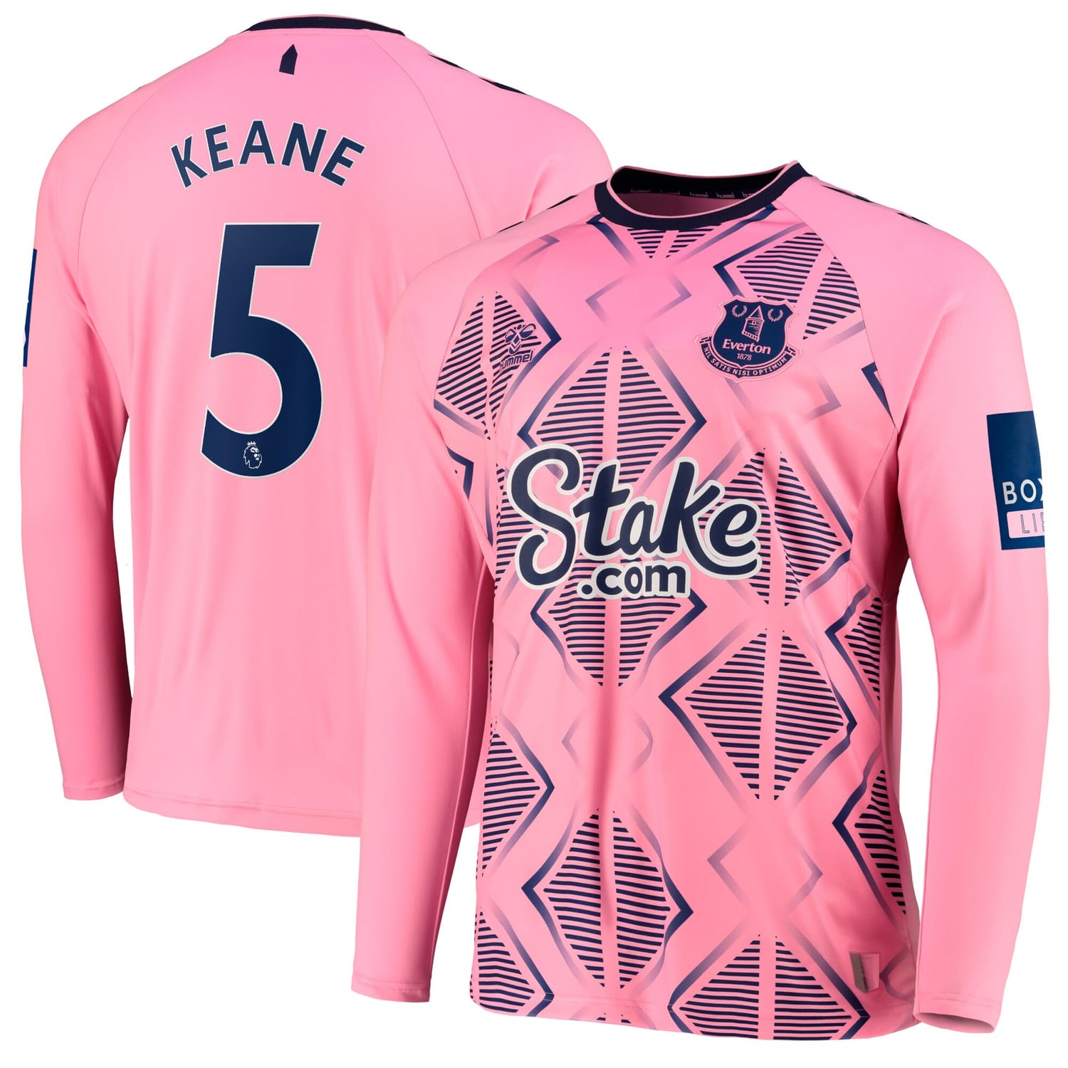 Premier League Everton Away Jersey Shirt Long Sleeve 2022-23 player Michael Keane 5 printing for Men