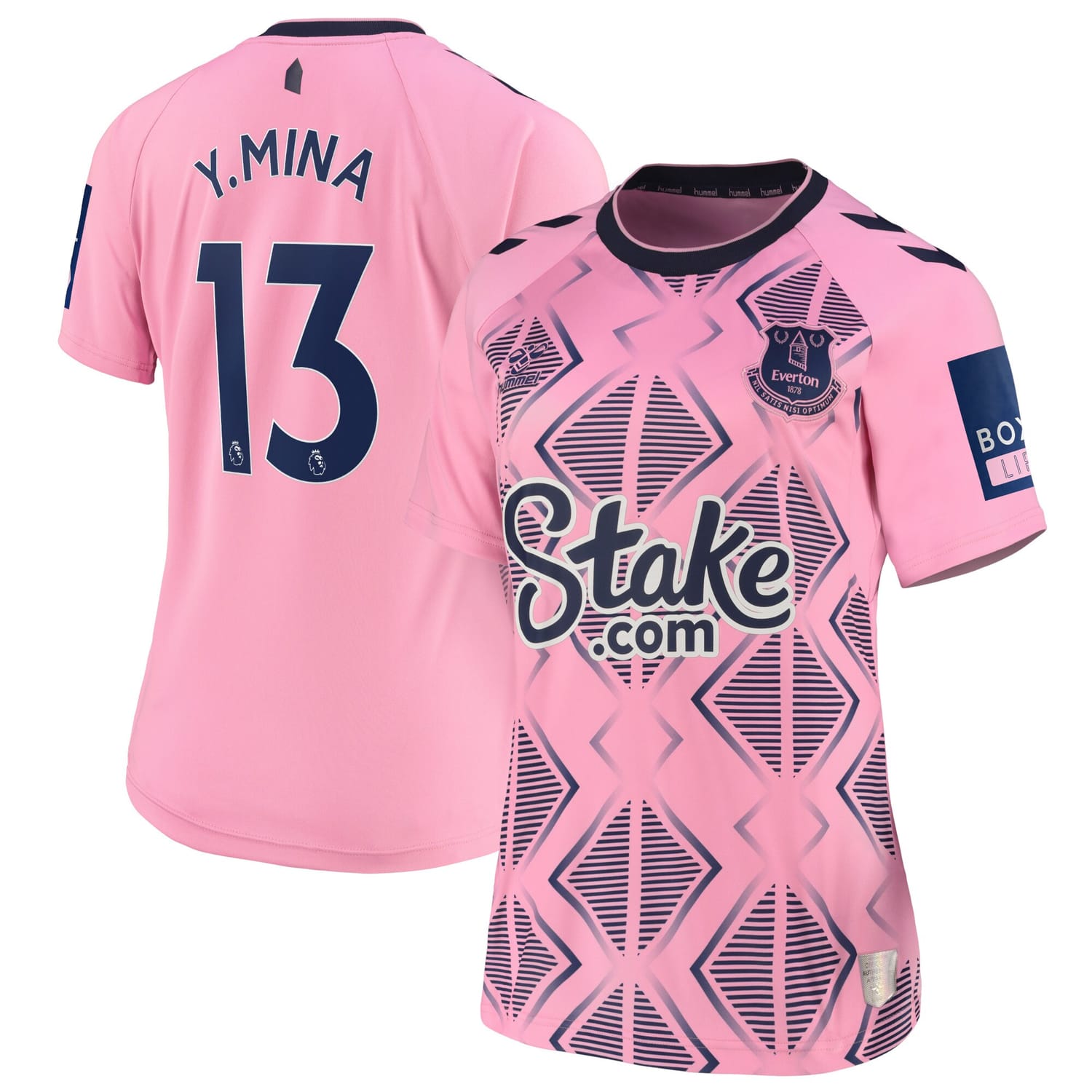 Premier League Everton Away Jersey Shirt 2022-23 player Yerry Mina 13 printing for Women