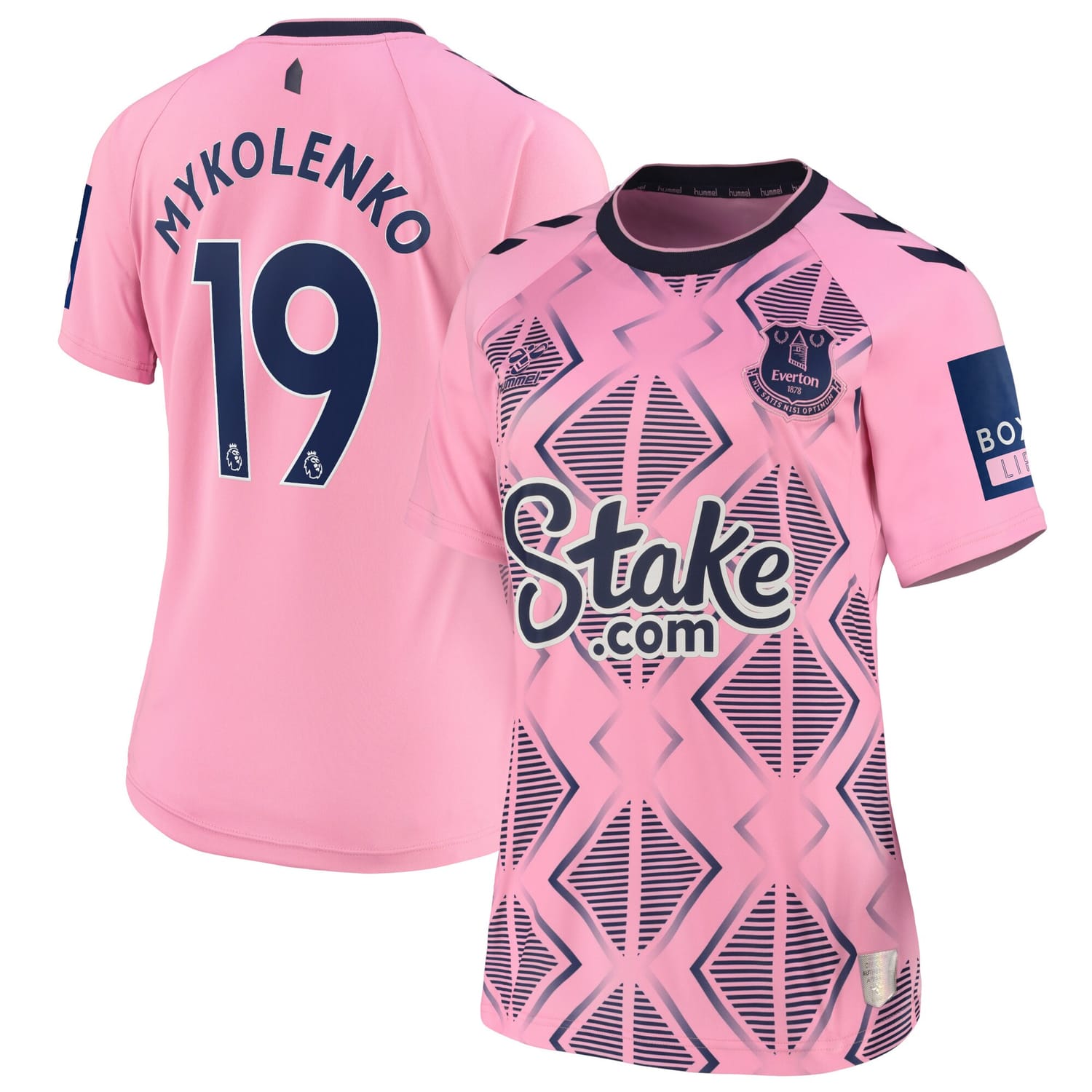 Premier League Everton Away Jersey Shirt 2022-23 player Vitalii Mykolenko 19 printing for Women