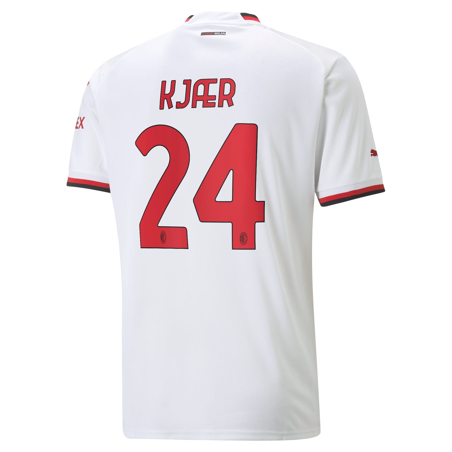 Serie A AC Milan Away Jersey Shirt 2022-23 player Simon Kjær 24 printing for Men