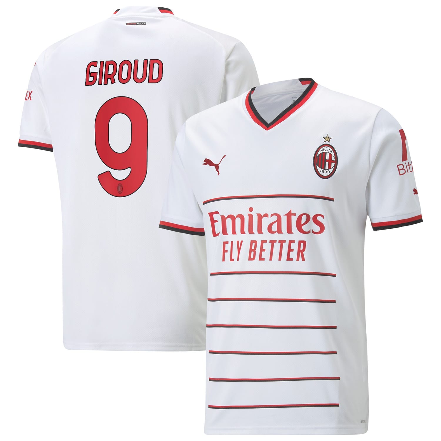 Serie A AC Milan Away Jersey Shirt 2022-23 player Olivier Giroud 9 printing for Men