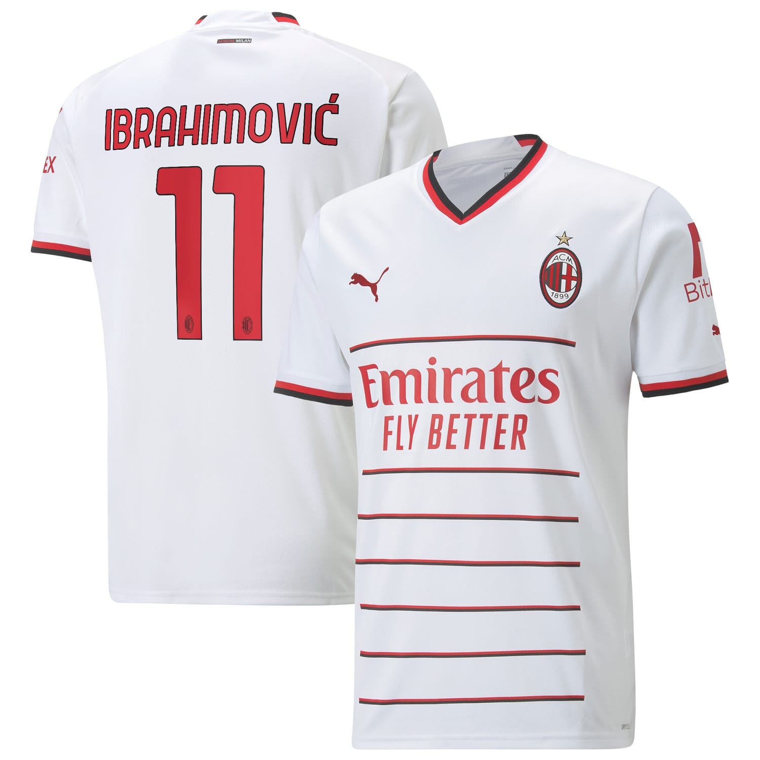 Serie A AC Milan Away Jersey Shirt 2022-23 player Zlatan Ibrahimovic 11 printing for Men
