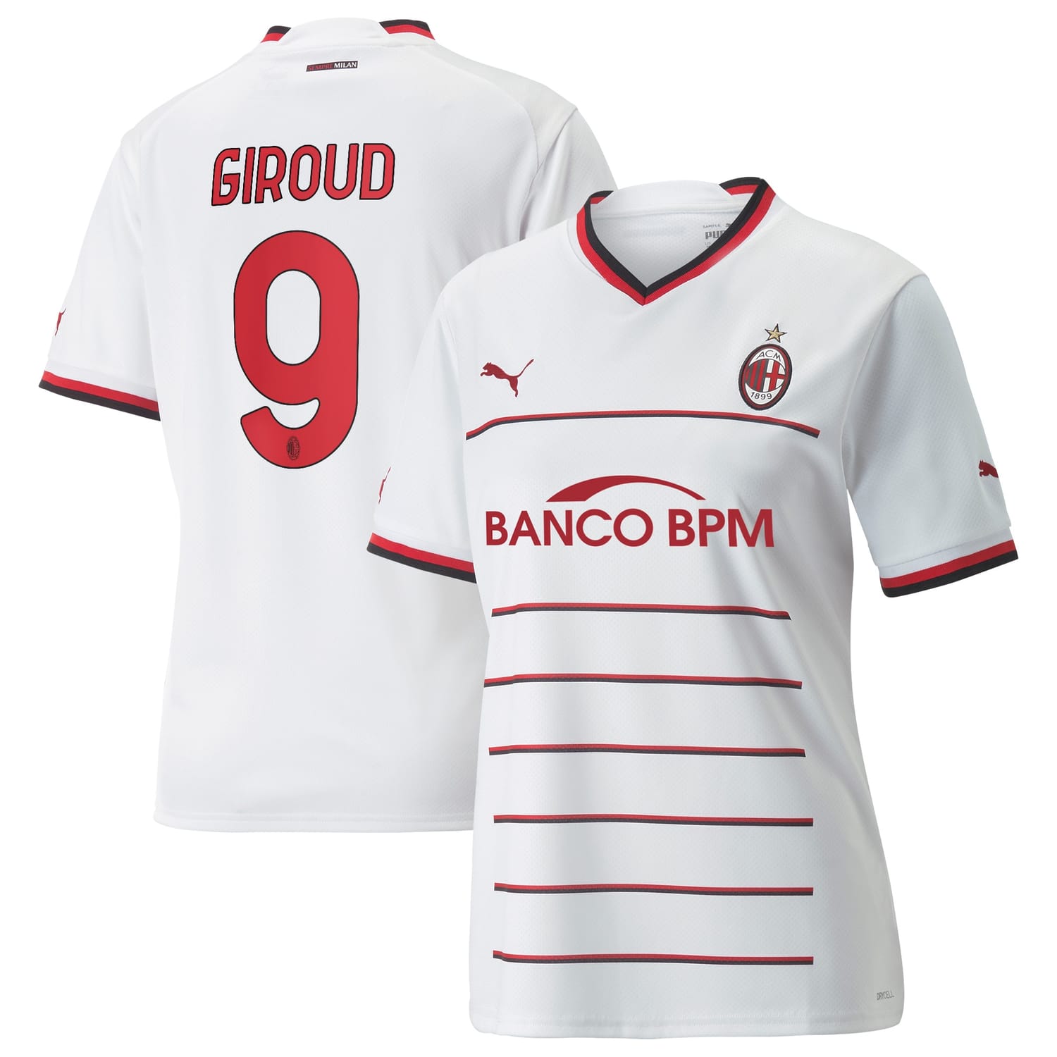 Serie A AC Milan Away Jersey Shirt 2022-23 player Olivier Giroud 9 printing for Women