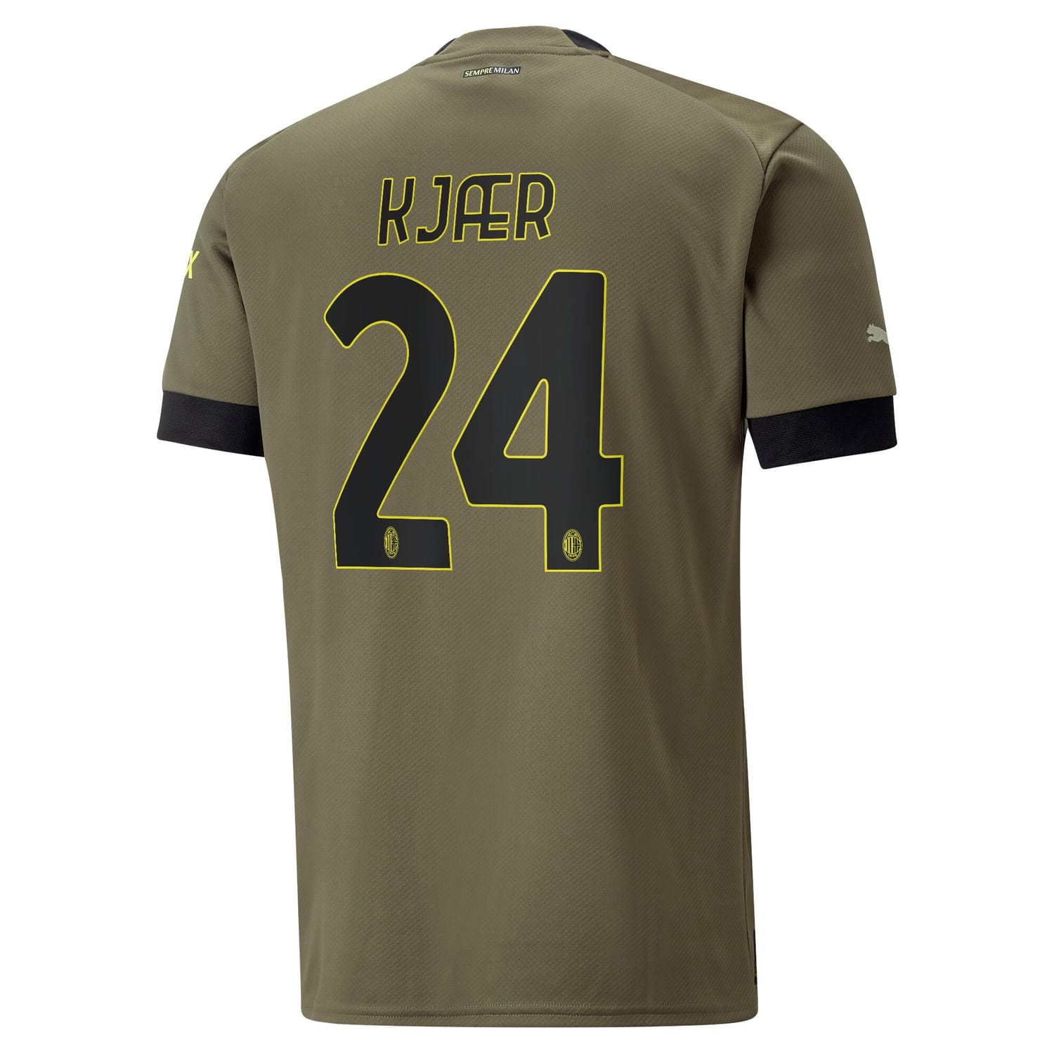 Serie A AC Milan Third Jersey Shirt 2022-23 player Simon Kjær 24 printing for Men