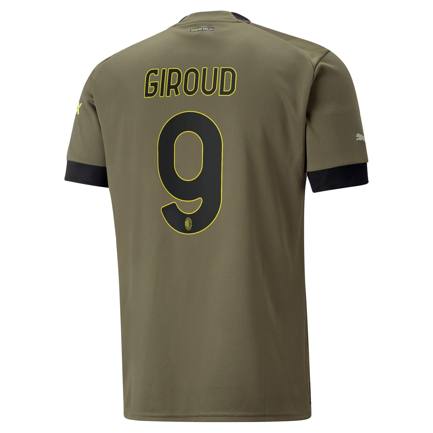 Serie A AC Milan Third Jersey Shirt 2022-23 player Olivier Giroud 9 printing for Men