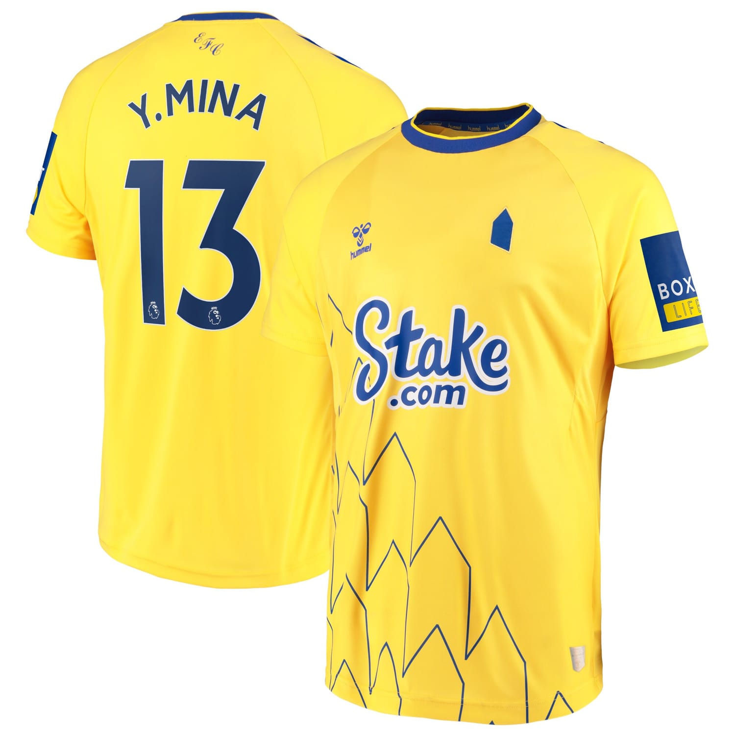 Premier League Everton Third Jersey Shirt 2022-23 player Yerry Mina 13 printing for Men