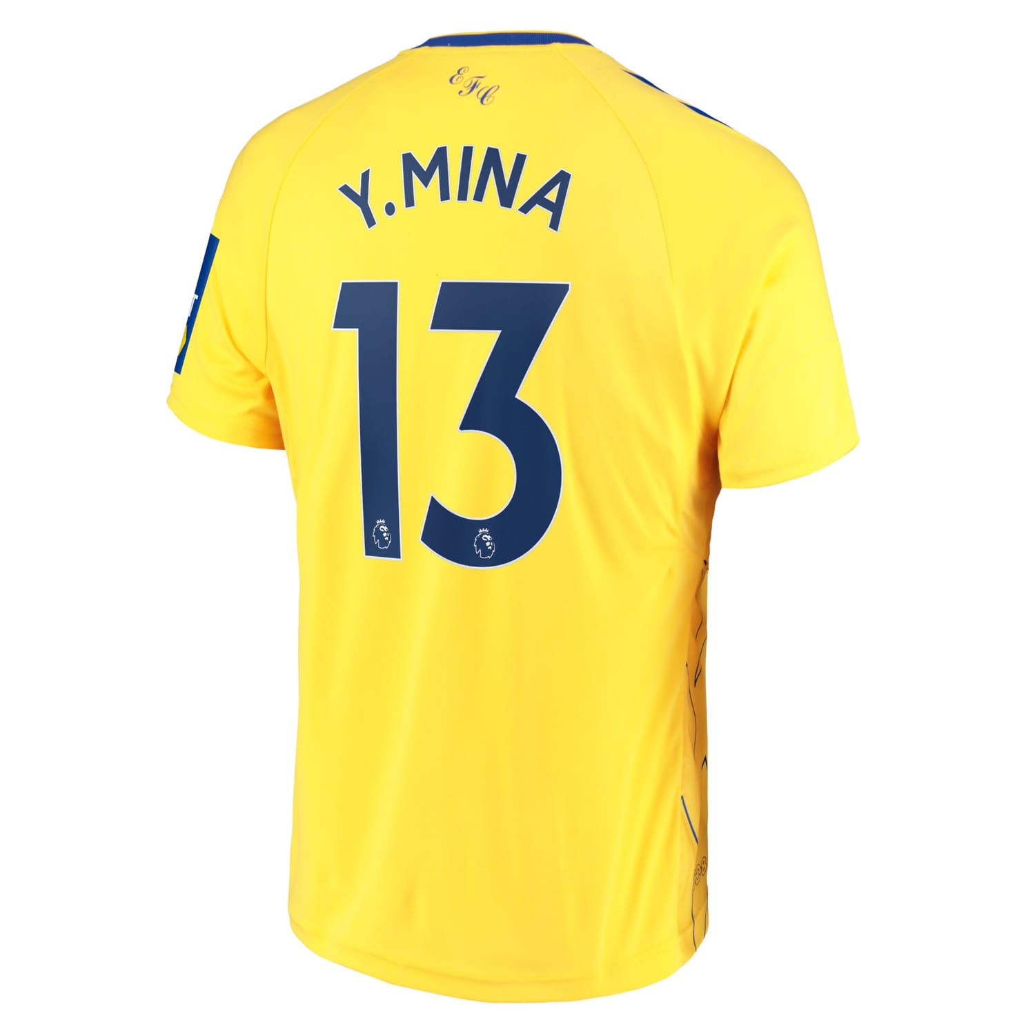Premier League Everton Third Jersey Shirt 2022-23 player Yerry Mina 13 printing for Men