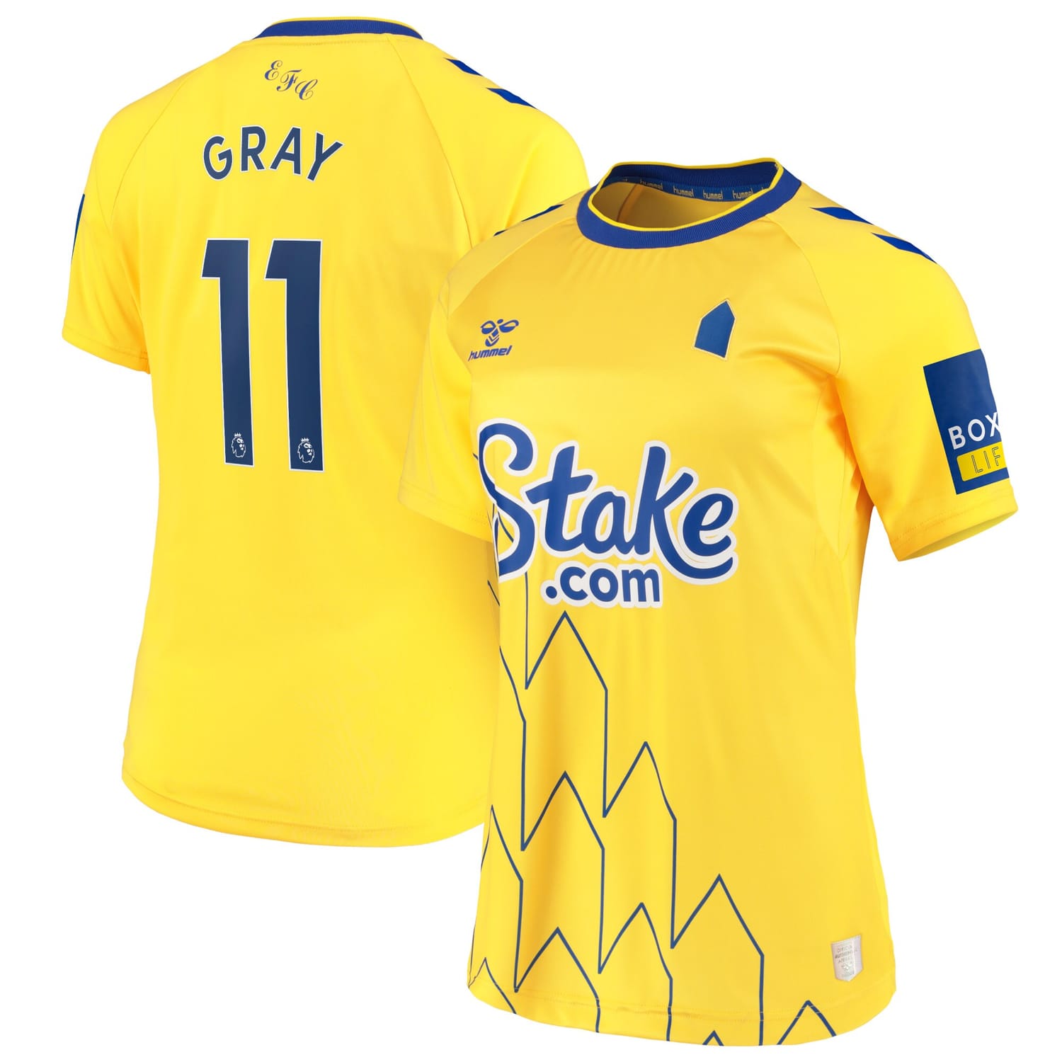 Premier League Everton Third Jersey Shirt 2022-23 player Demarai Gray 11 printing for Women
