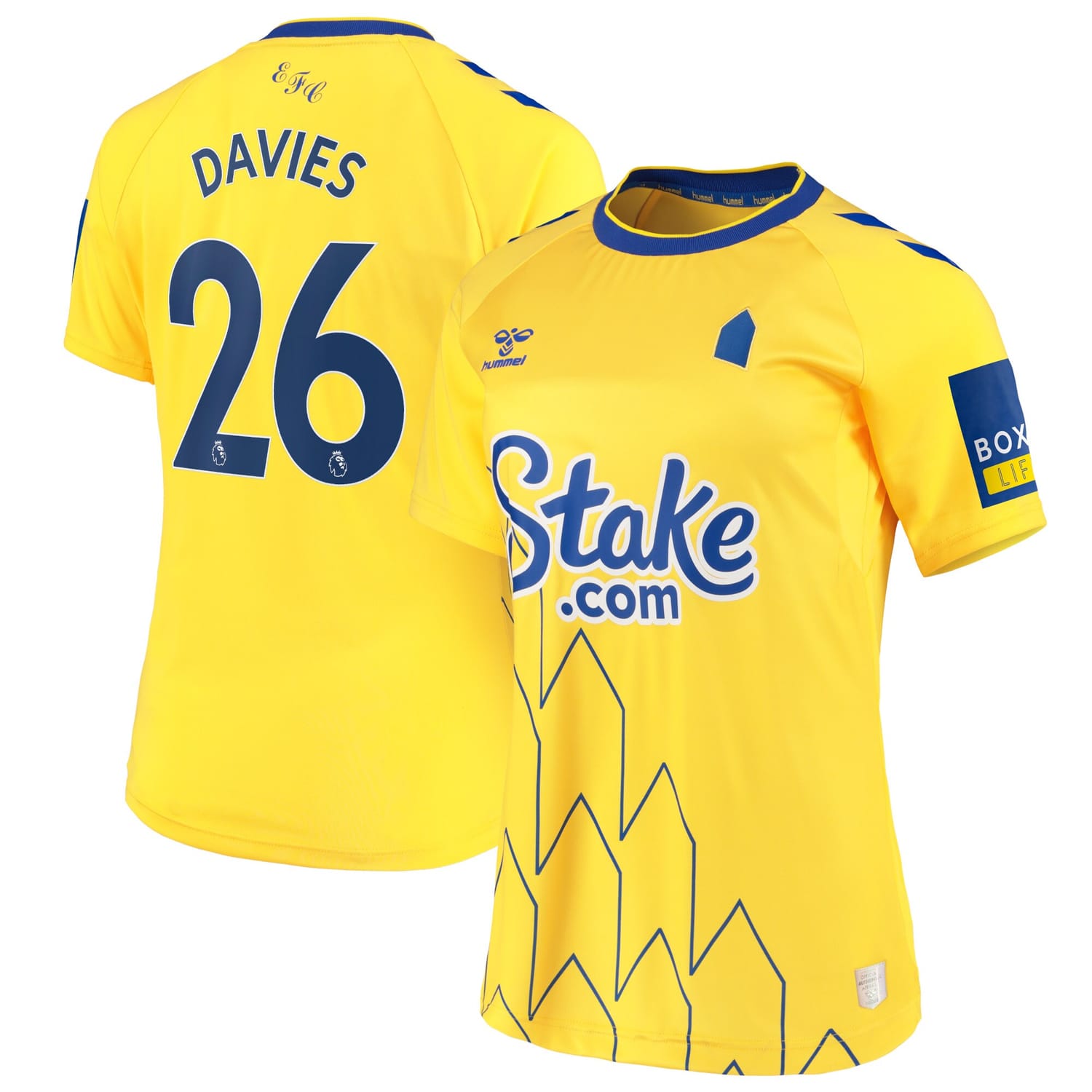 Premier League Everton Third Jersey Shirt 2022-23 player Tom Davies 26 printing for Women