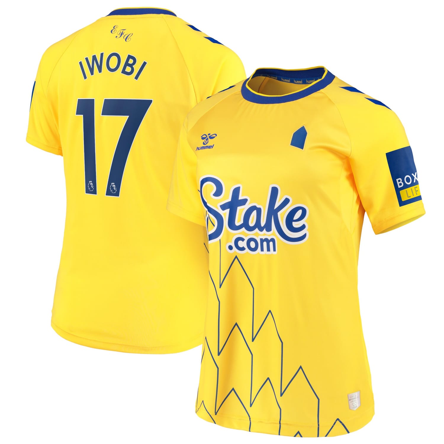 Premier League Everton Third Jersey Shirt 2022-23 player Alex Iwobi 17 printing for Women