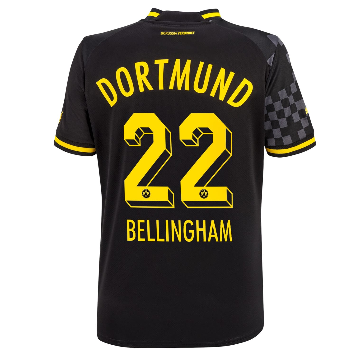 Bundesliga Borussia Dortmund Away Jersey Shirt 2022-23 player Jude Bellingham 22 printing for Women