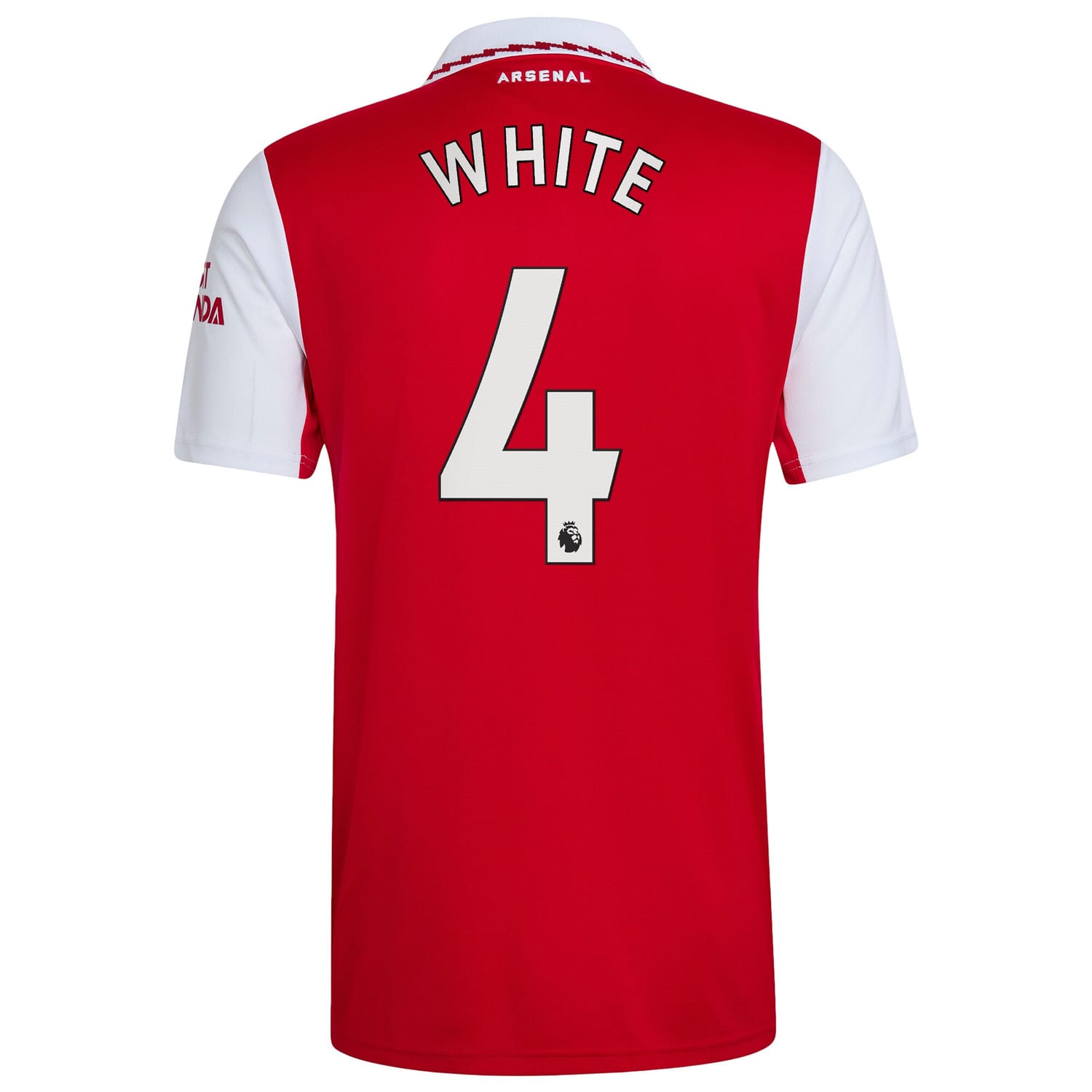 Premier League Arsenal Home Jersey Shirt 2022-23 player Ben White 4 printing for Men