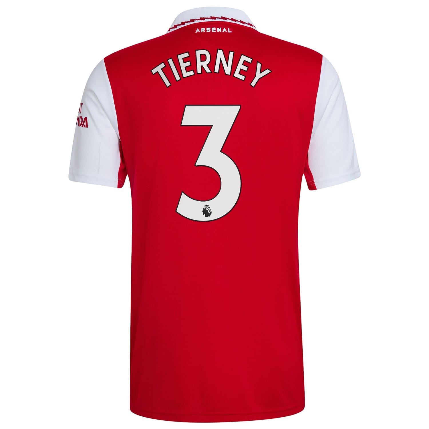 Premier League Arsenal Home Jersey Shirt 2022-23 player Kieran Tierney 3 printing for Men