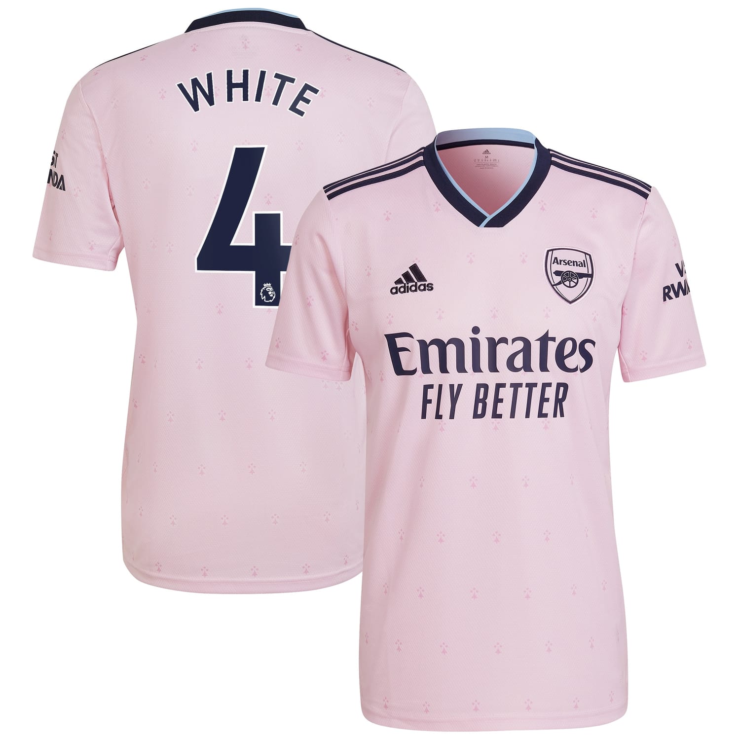 Premier League Arsenal Third Jersey Shirt 2022-23 player Ben White 4 printing for Men