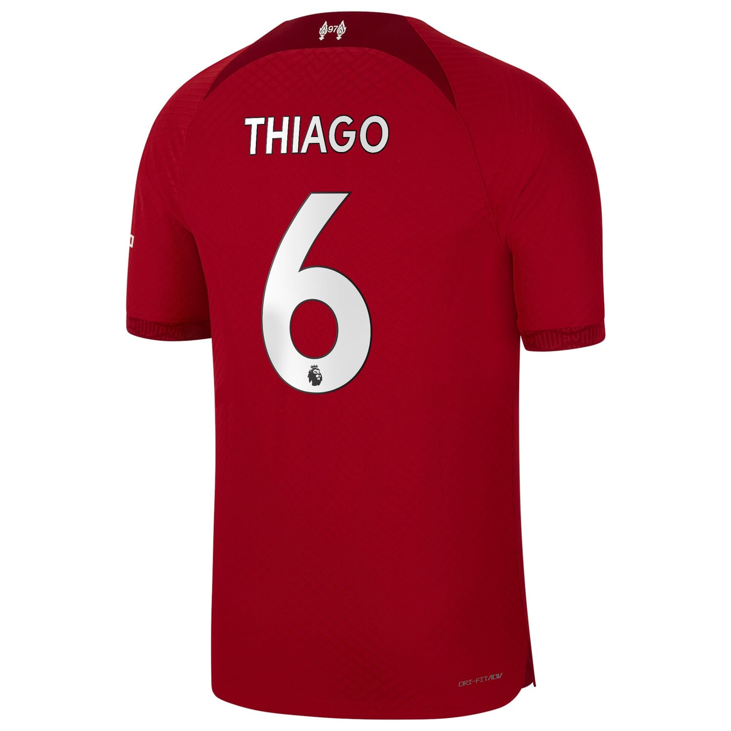 Premier League Liverpool Home Authentic Jersey Shirt 2022-23 player Thiago 6 printing for Men