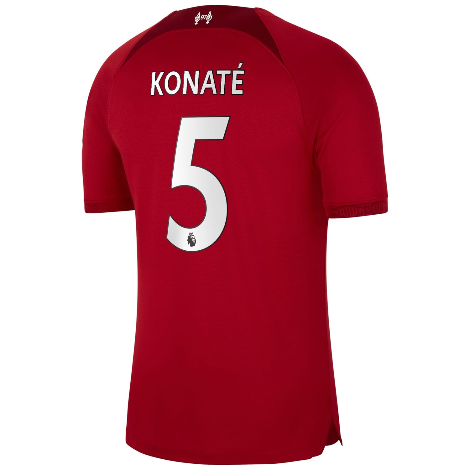 Premier League Liverpool Home Authentic Jersey Shirt 2022-23 player Ibrahima Konaté 5 printing for Men