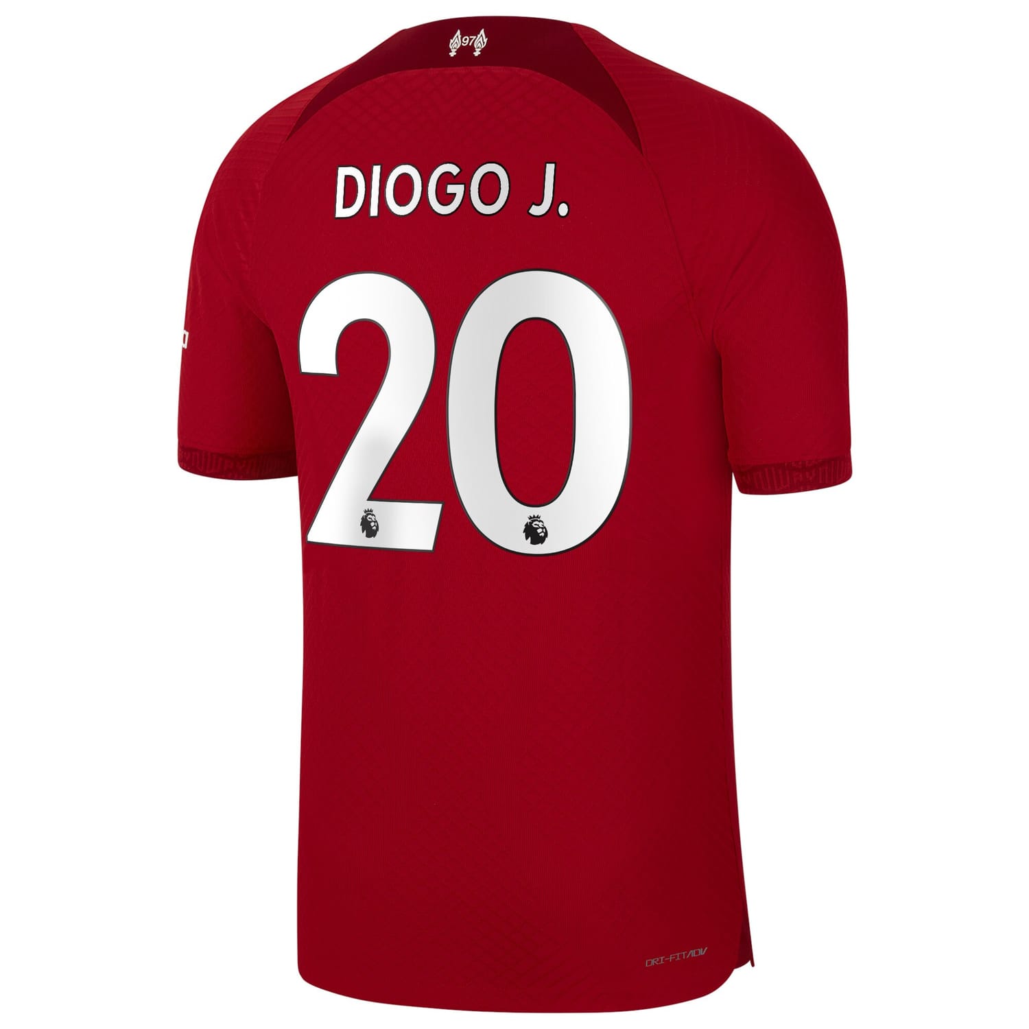 Premier League Liverpool Home Authentic Jersey Shirt 2022-23 player Diogo J. 20 printing for Men