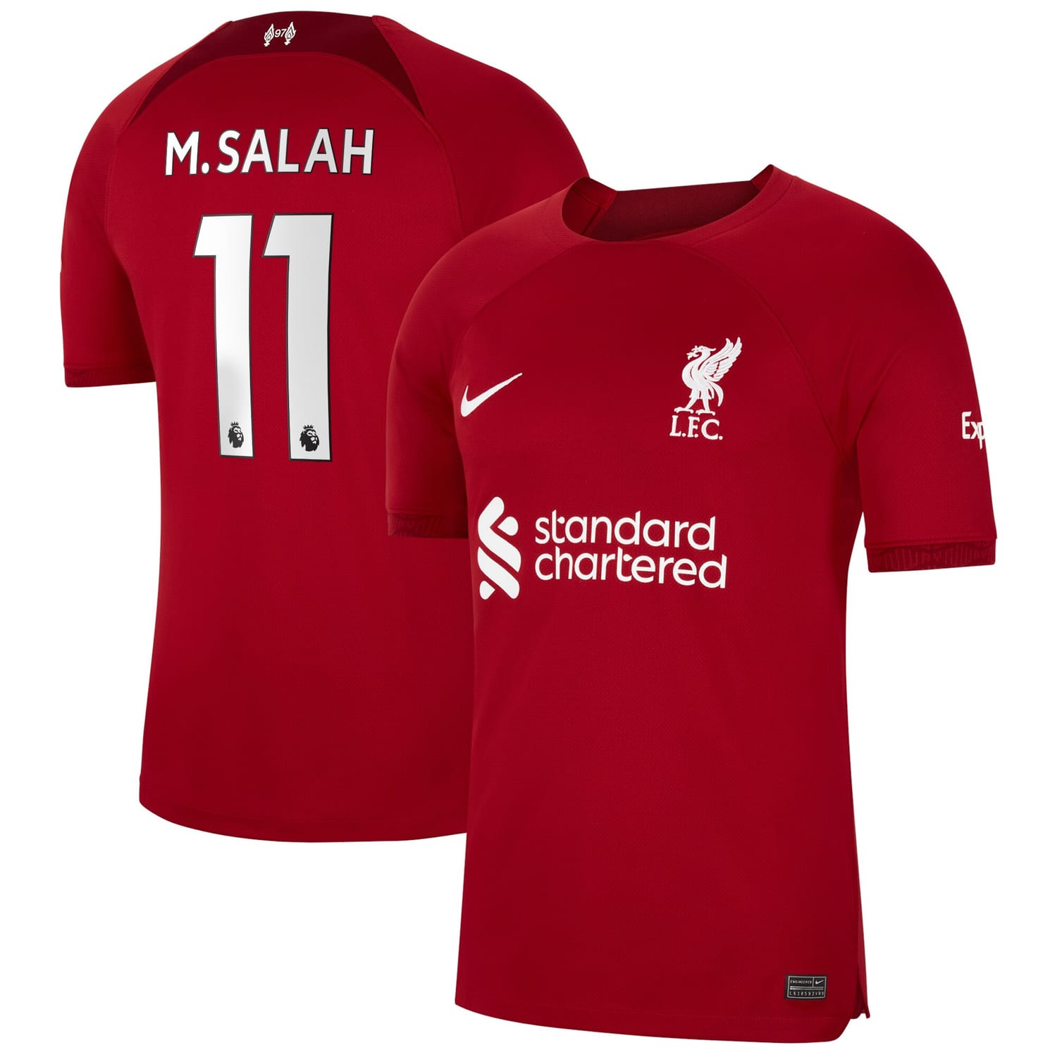 Premier League Liverpool Home Jersey Shirt 2022-23 player Mohamed Salah 11 printing for Men