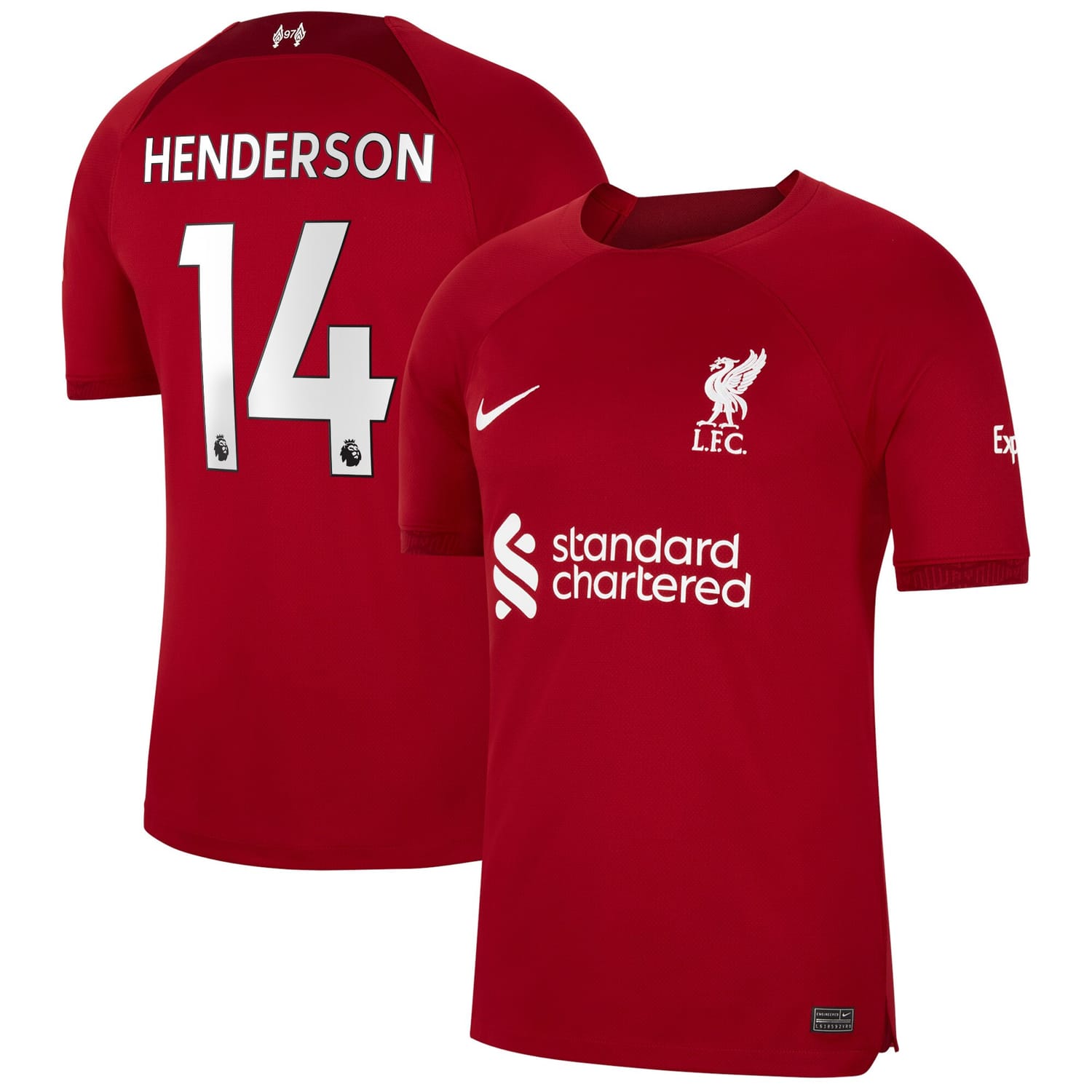 Premier League Liverpool Home Jersey Shirt 2022-23 player Jordan Henderson 14 printing for Men