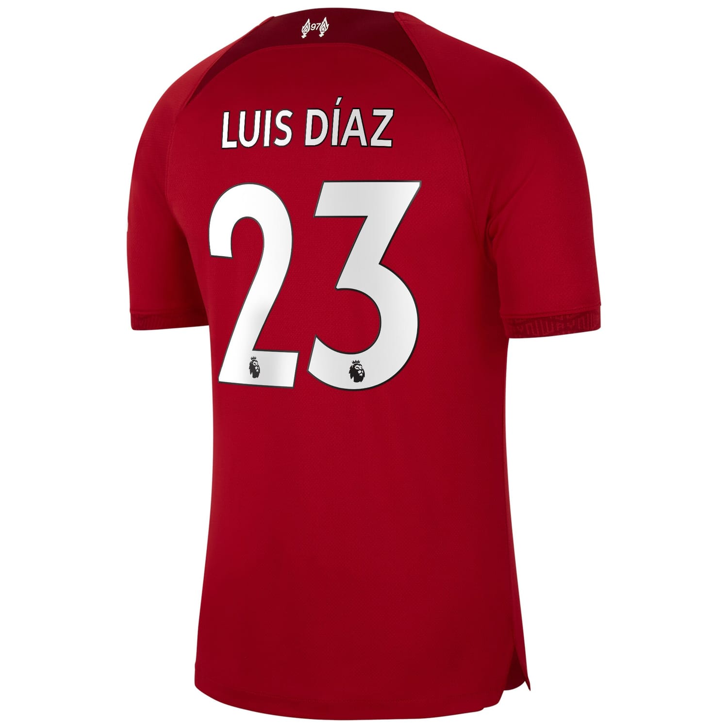 Premier League Liverpool Home Jersey Shirt 2022-23 player Luis Díaz 23 printing for Men