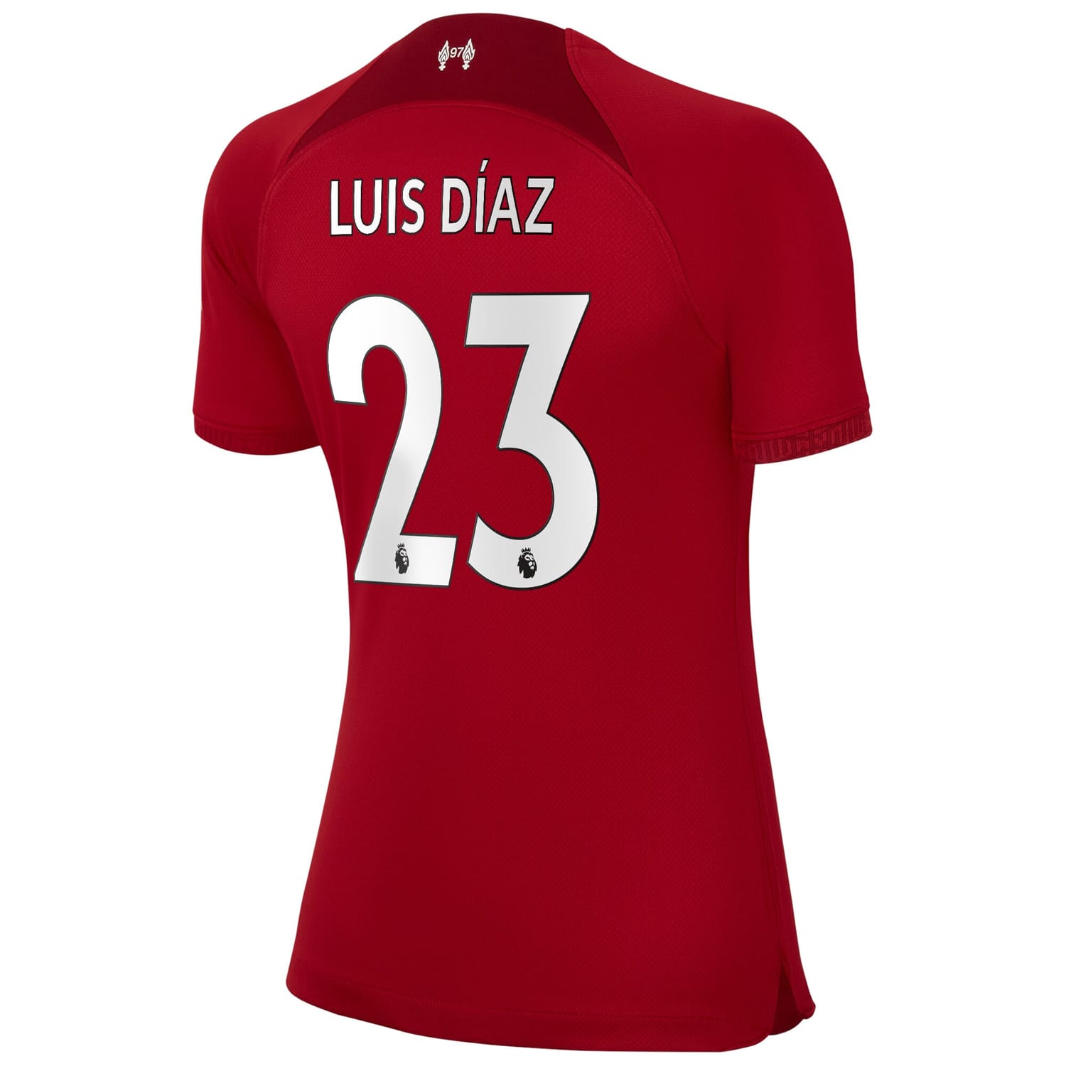 Premier League Liverpool Home Jersey Shirt 2022-23 player Luis Díaz 23 printing for Women