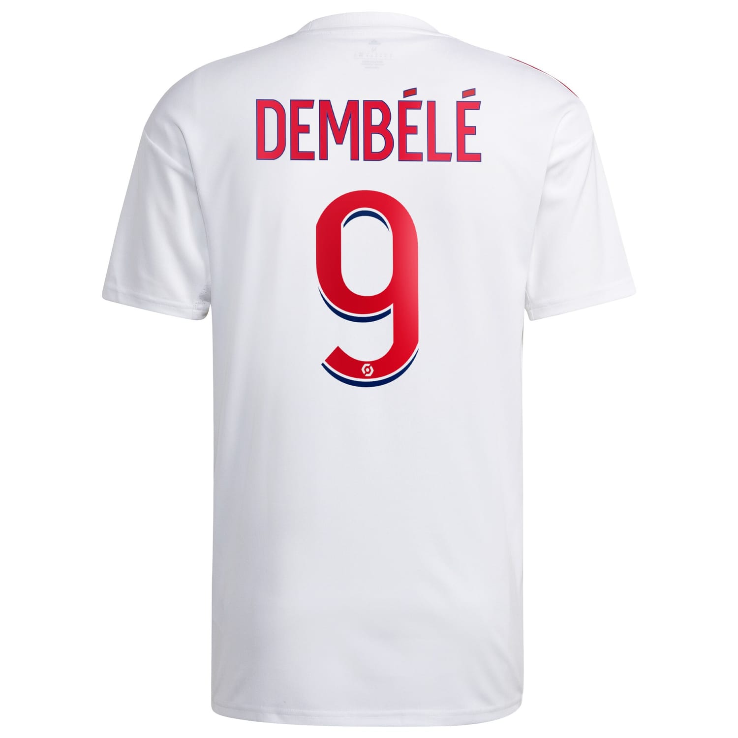 Ligue 1 Olymp. Lyon Home Jersey Shirt 2022-23 player Dembélé 9 printing for Men