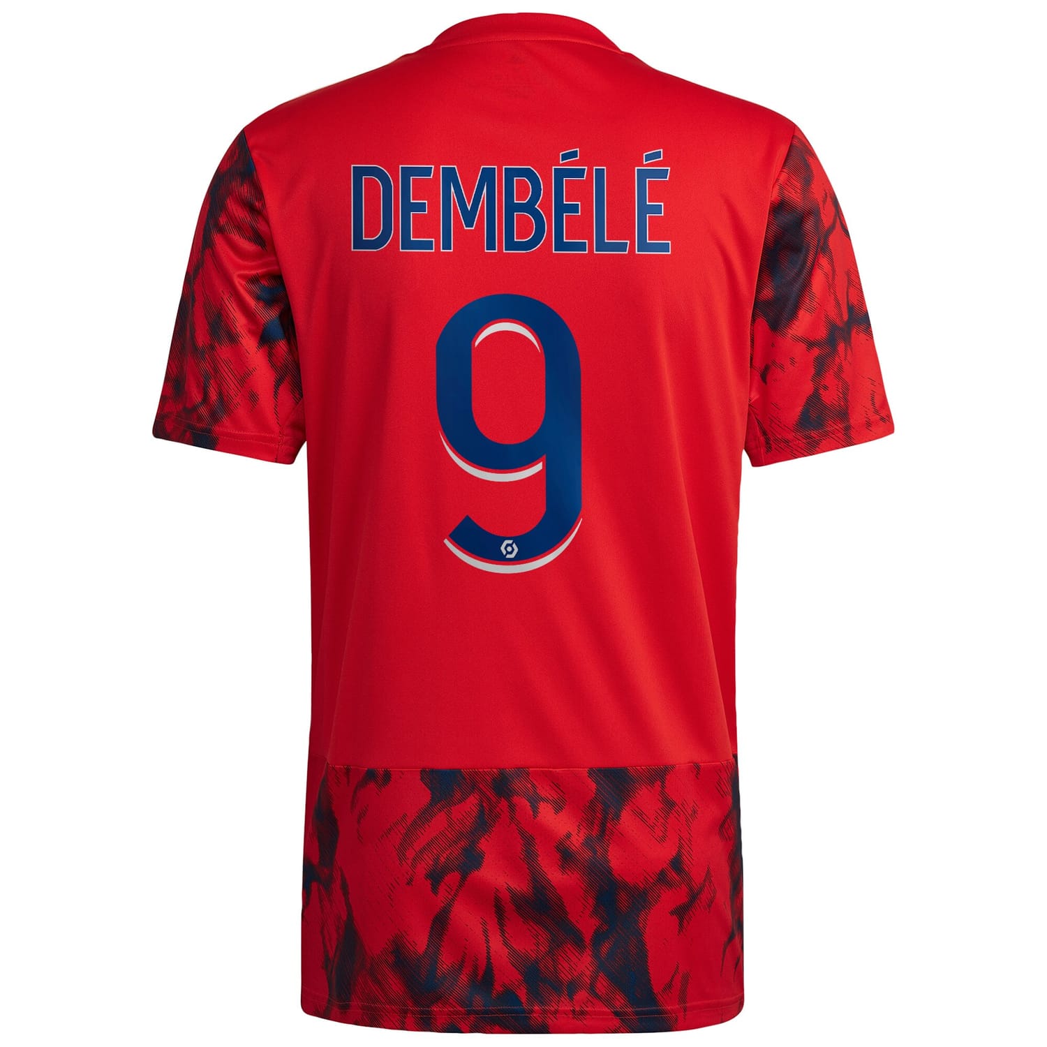 Ligue 1 Olymp. Lyon Away Jersey Shirt 2022-23 player Dembélé 9 printing for Men