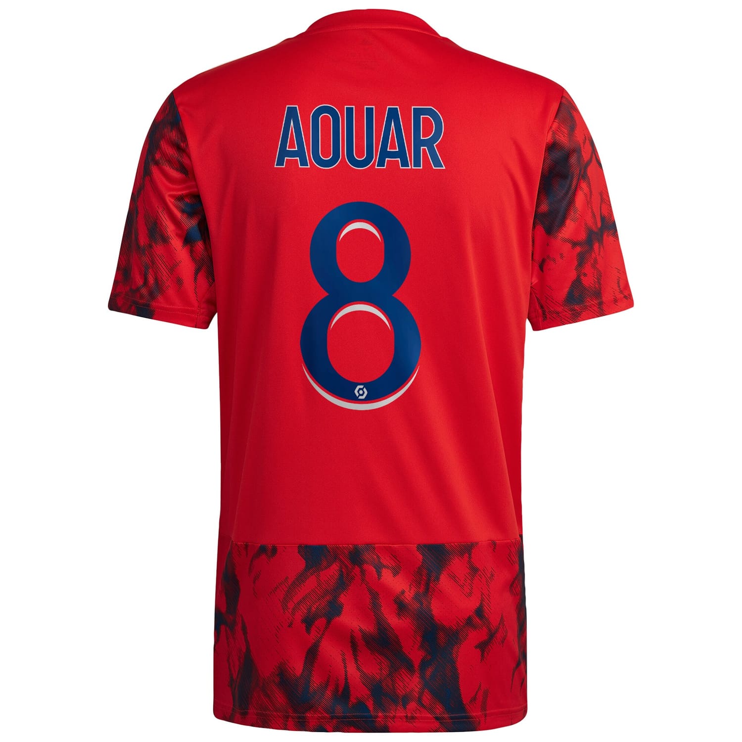 Ligue 1 Olymp. Lyon Away Jersey Shirt 2022-23 player Aouar 8 printing for Men