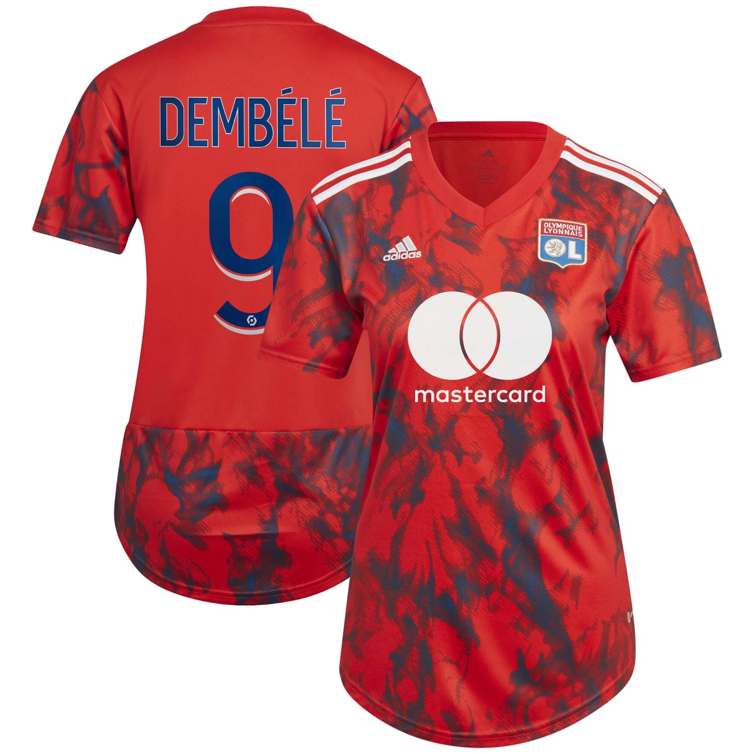 Ligue 1 Olympique Lyonnais Away Jersey Shirt 2022-23 player Dembélé 9 printing for Women