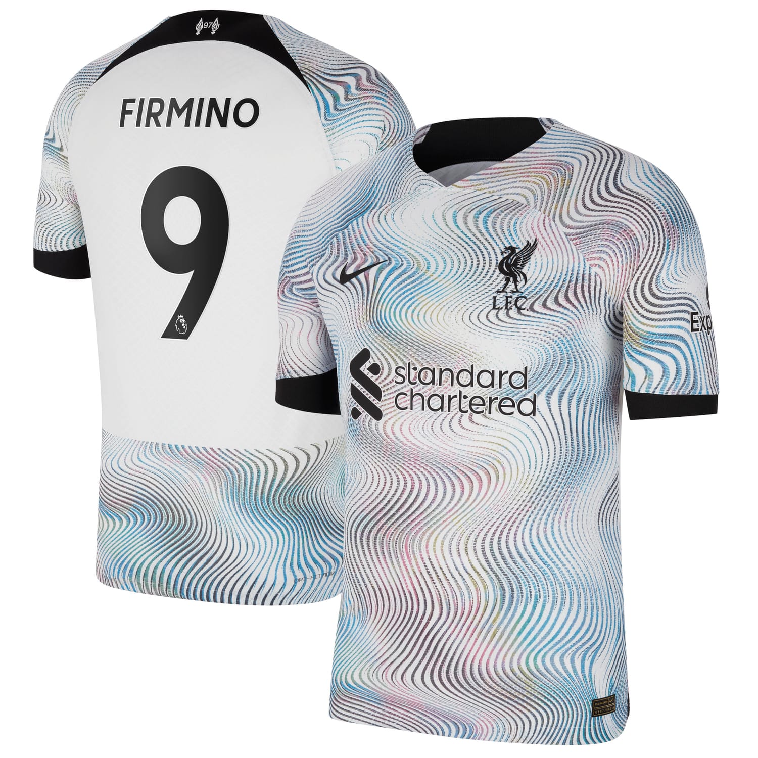 Premier League Liverpool Away Authentic Jersey Shirt 2022-23 player Roberto Firmino 9 printing for Men