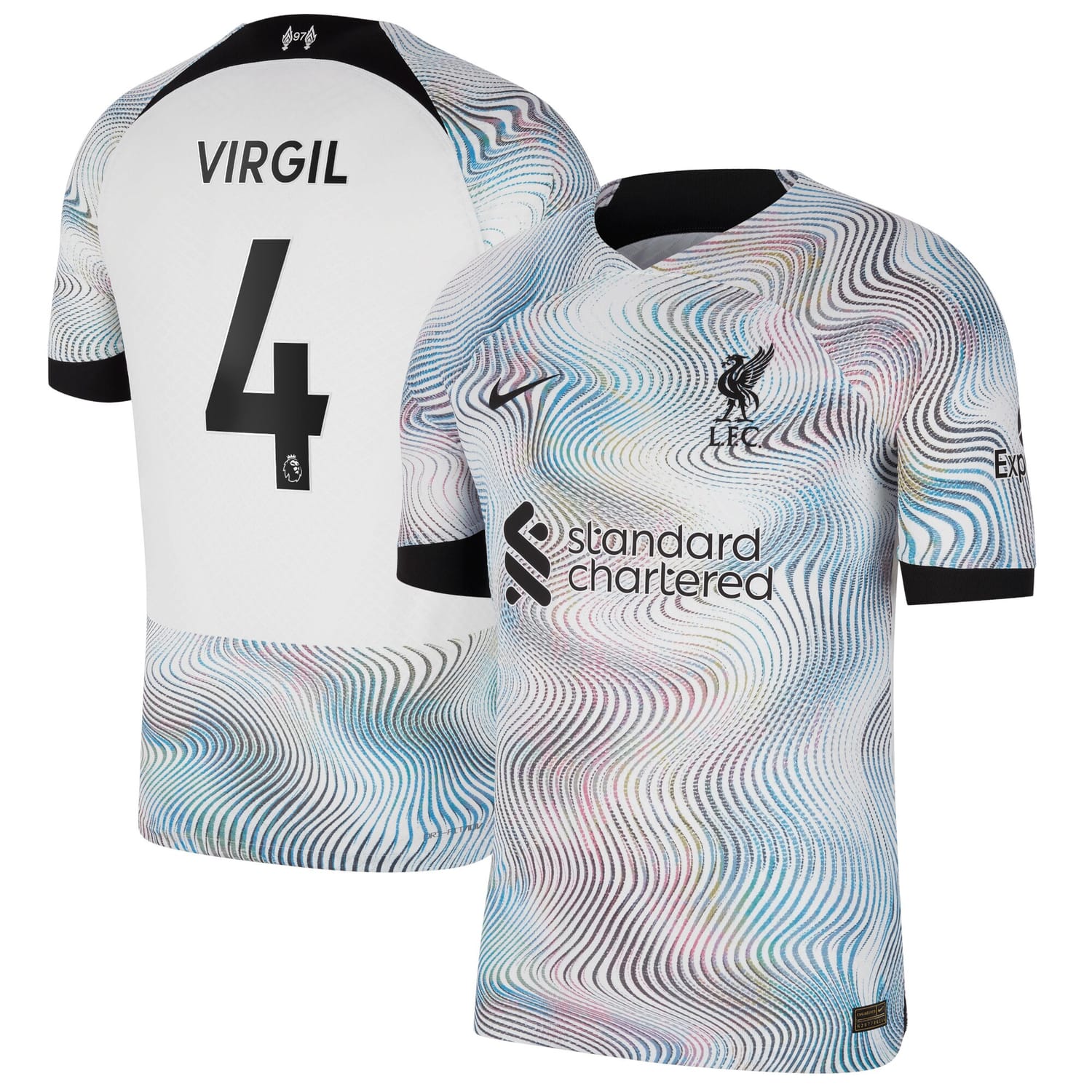 Premier League Liverpool Away Authentic Jersey Shirt 2022-23 player Virgil van Dijk 4 printing for Men