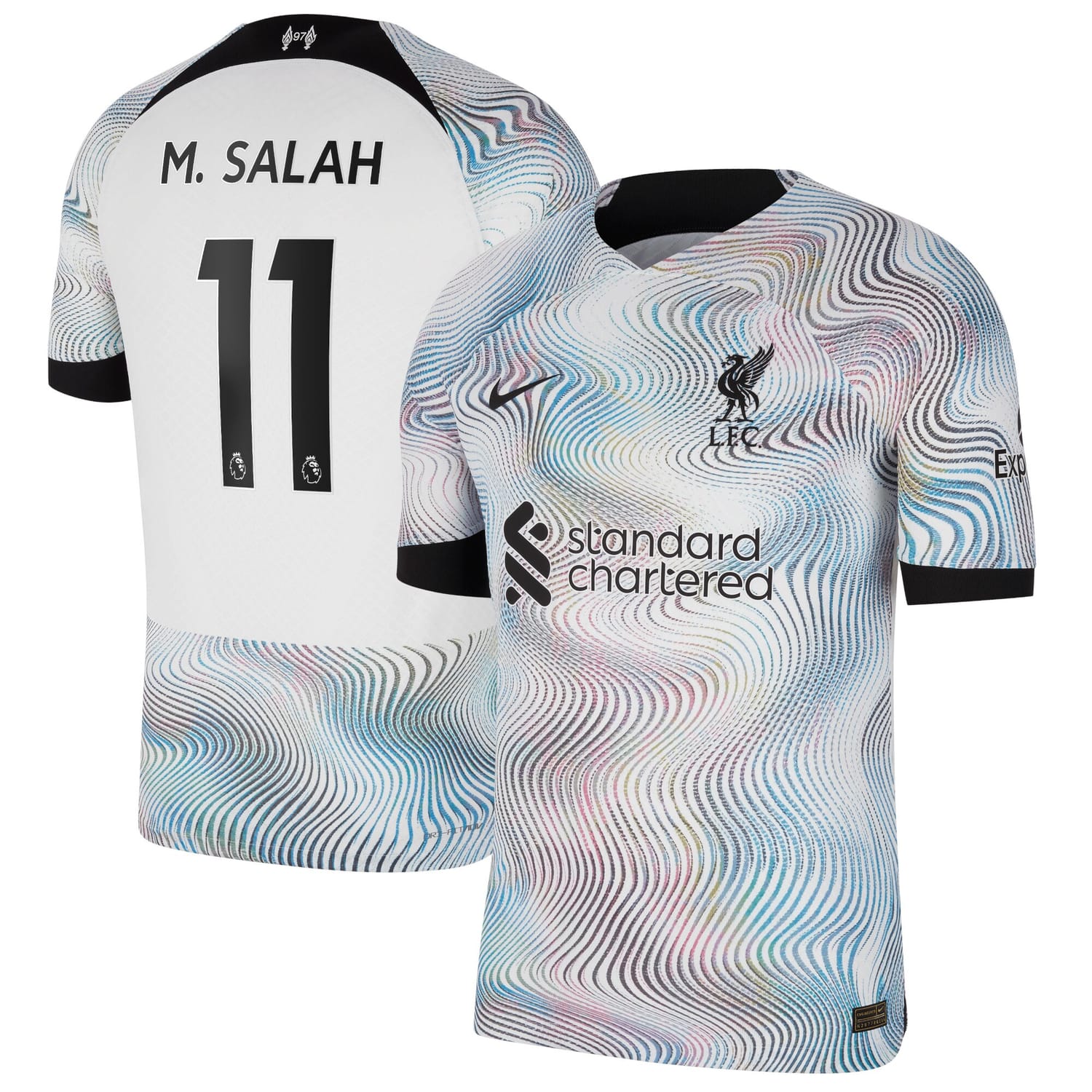 Premier League Liverpool Away Authentic Jersey Shirt 2022-23 player Mohamed Salah 11 printing for Men