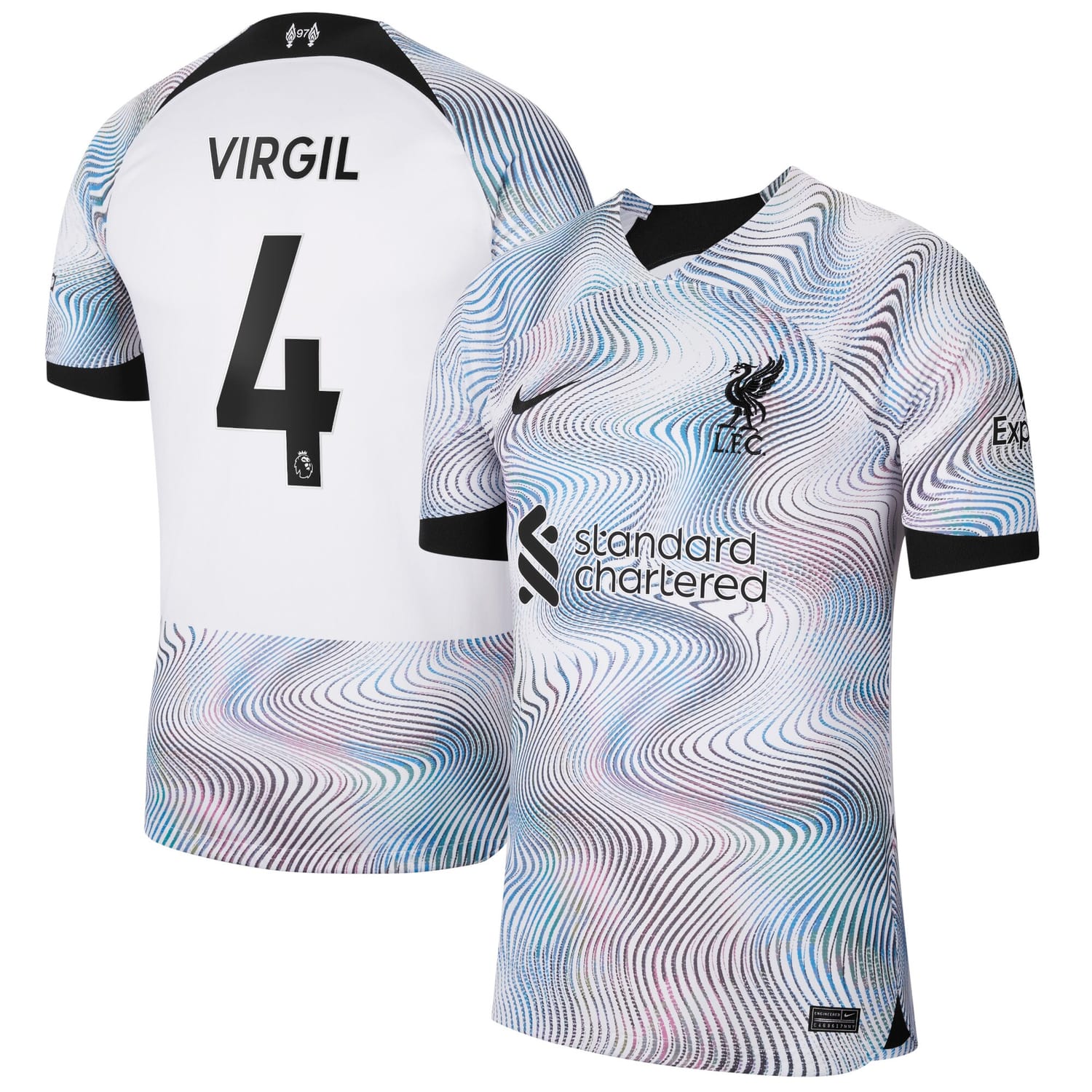 Premier League Liverpool Away Jersey Shirt 2022-23 player Virgil van Dijk 4 printing for Men