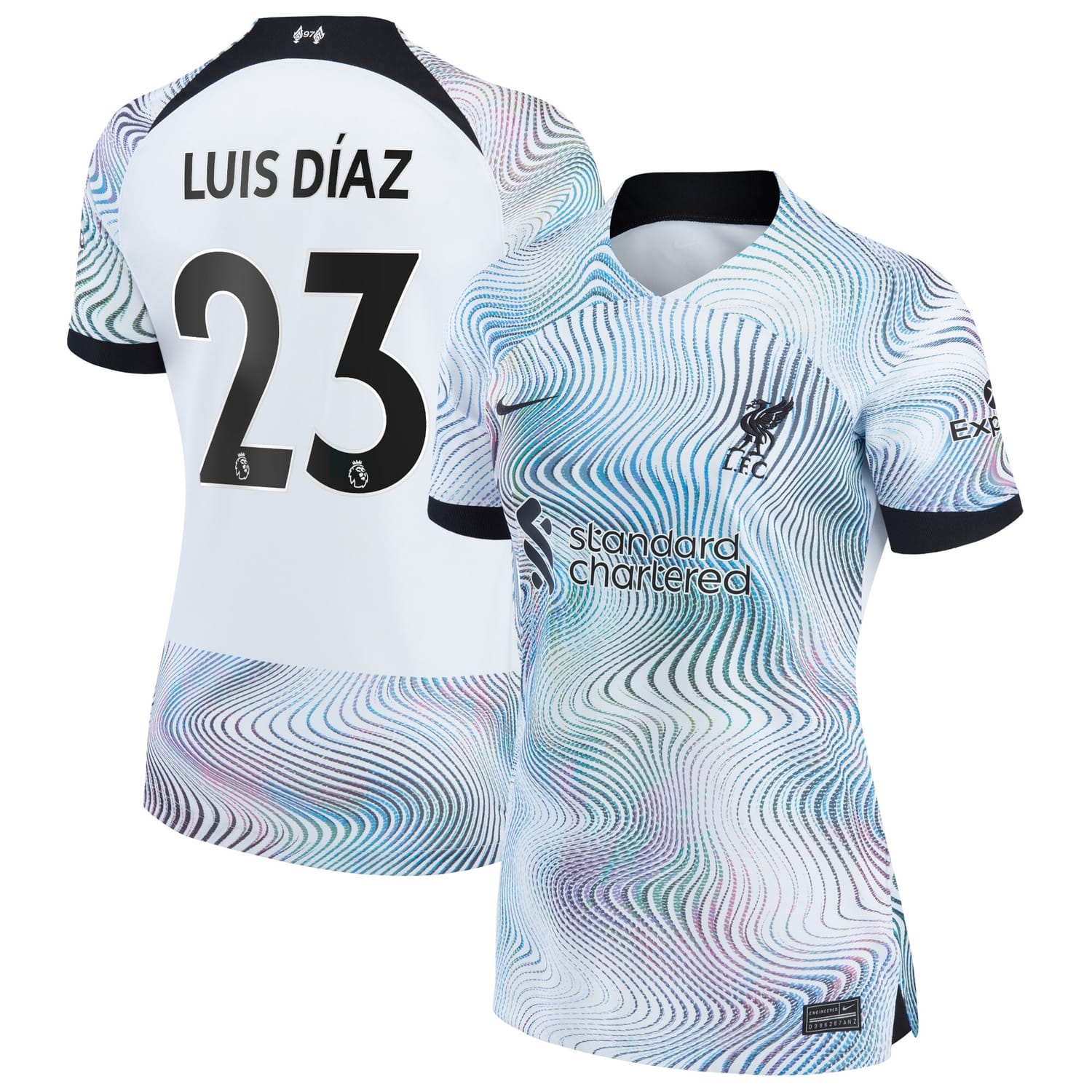 Premier League Liverpool Away Jersey Shirt 2022-23 player Luis Díaz 23 printing for Women