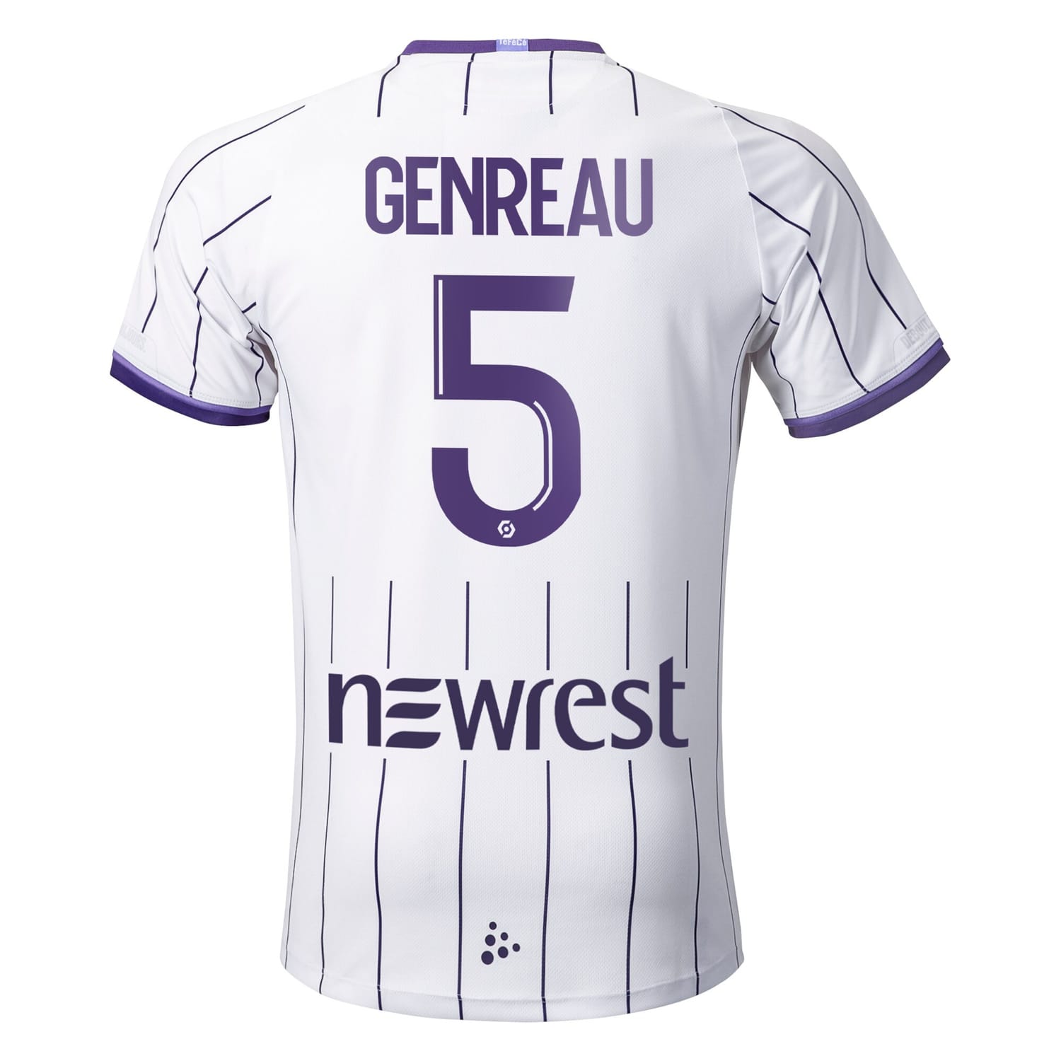 Ligue 1 Toulouse Home Pro Jersey Shirt 2022-23 player Denis Genreau 5 printing for Men