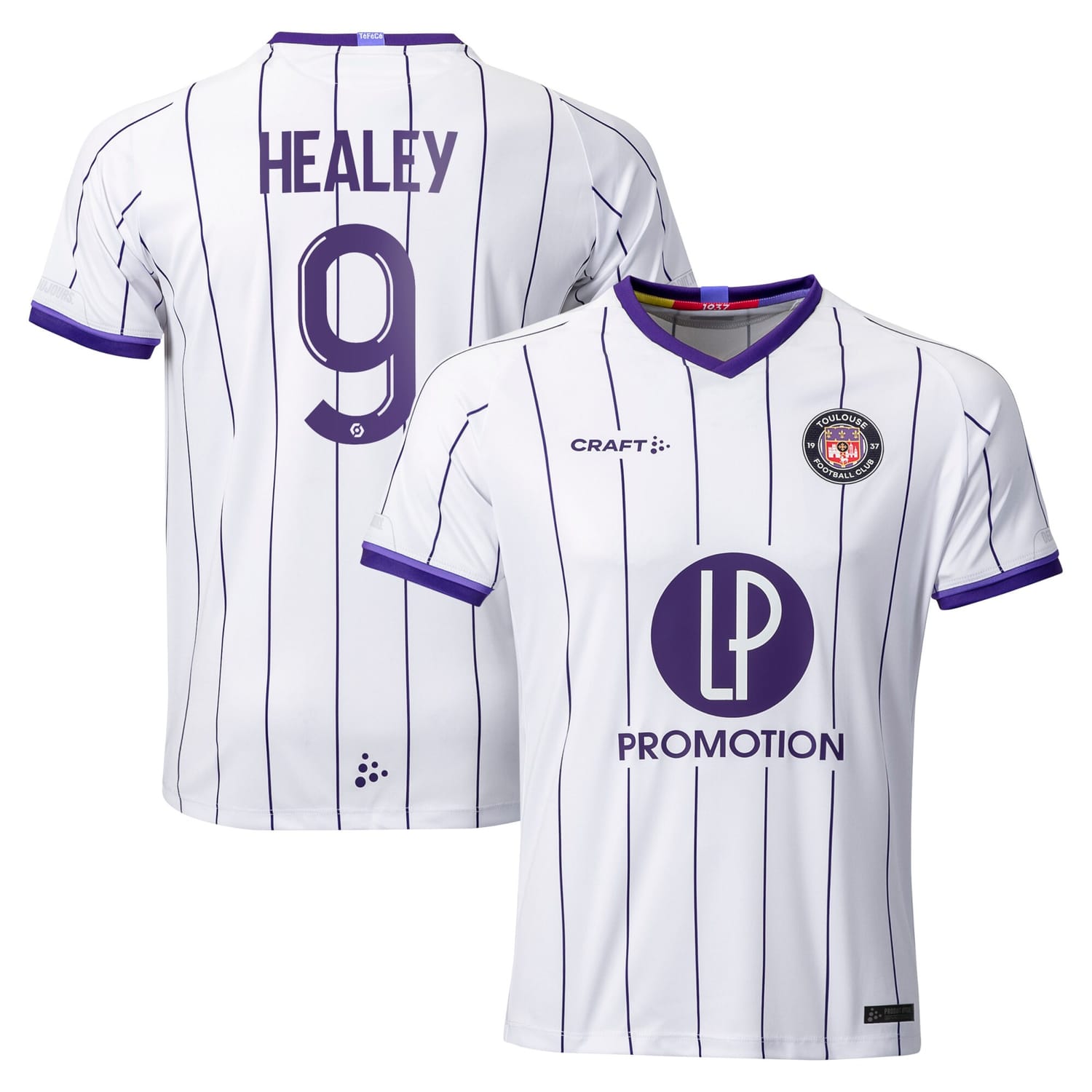 Ligue 1 Toulouse Home Jersey Shirt 2022-23 player Rhys Healey 9 printing for Men