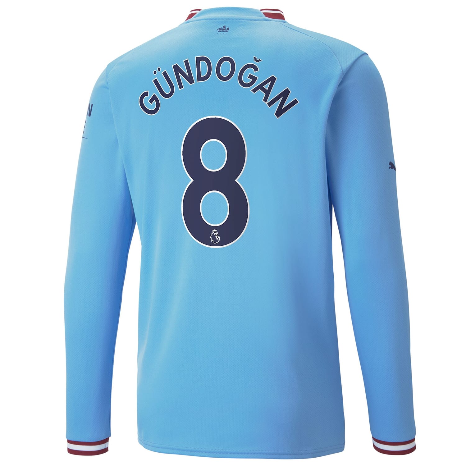Premier League Manchester City Home Jersey Shirt Long Sleeve 2022-23 player Ilkay Gündogan 8 printing for Men