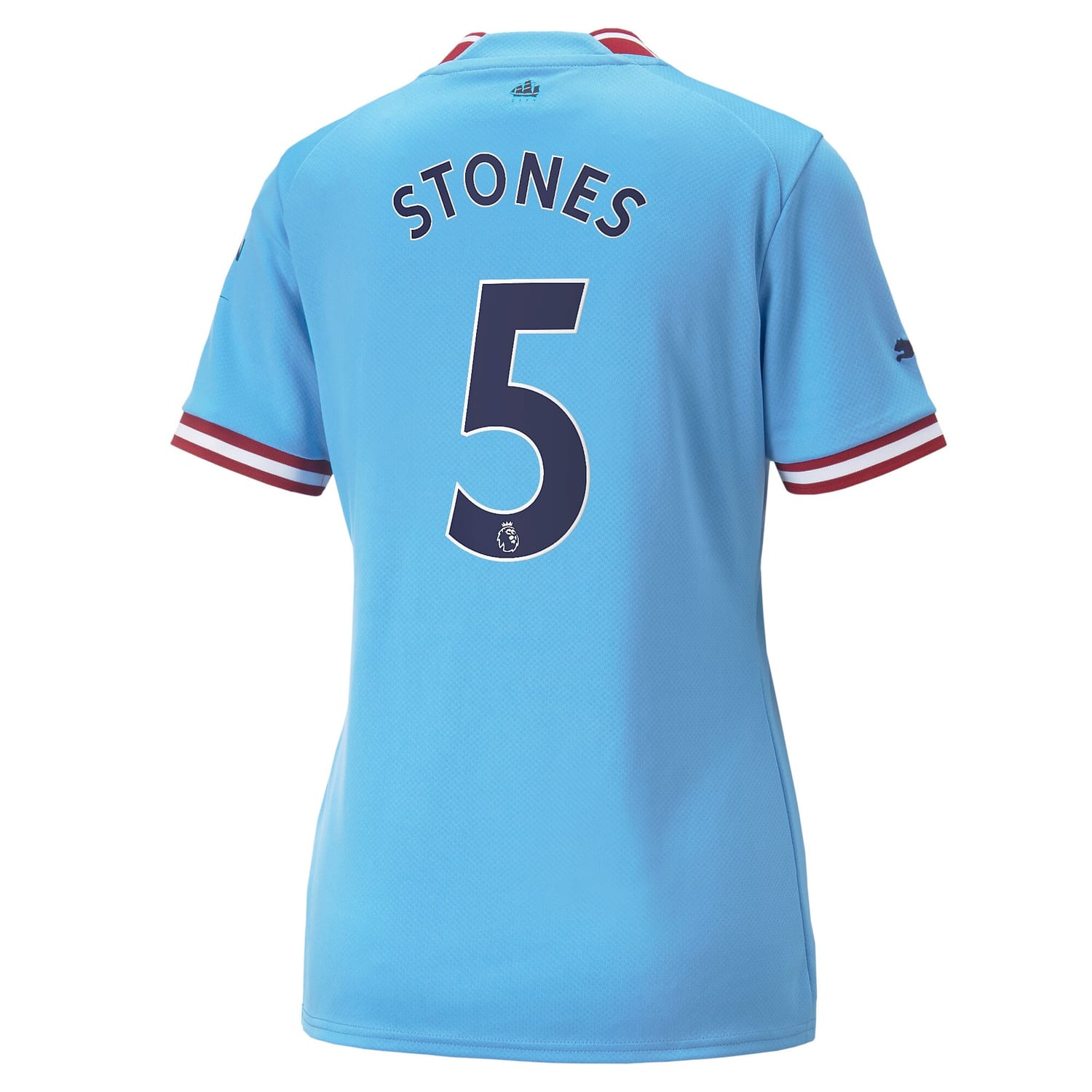 Premier League Manchester City Home Jersey Shirt 2022-23 player John Stones 5 printing for Women