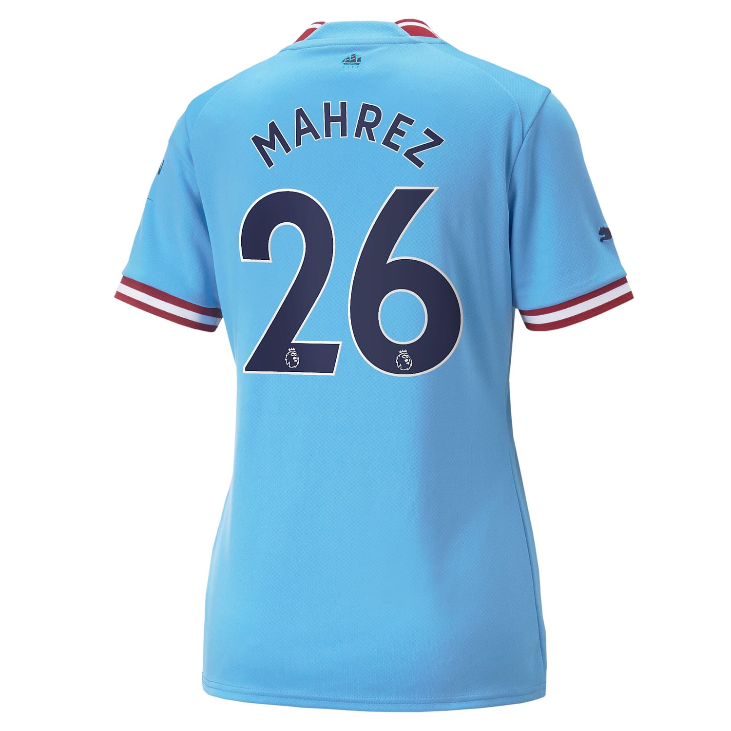 Premier League Manchester City Home Jersey Shirt 2022-23 player Riyad Mahrez 26 printing for Women