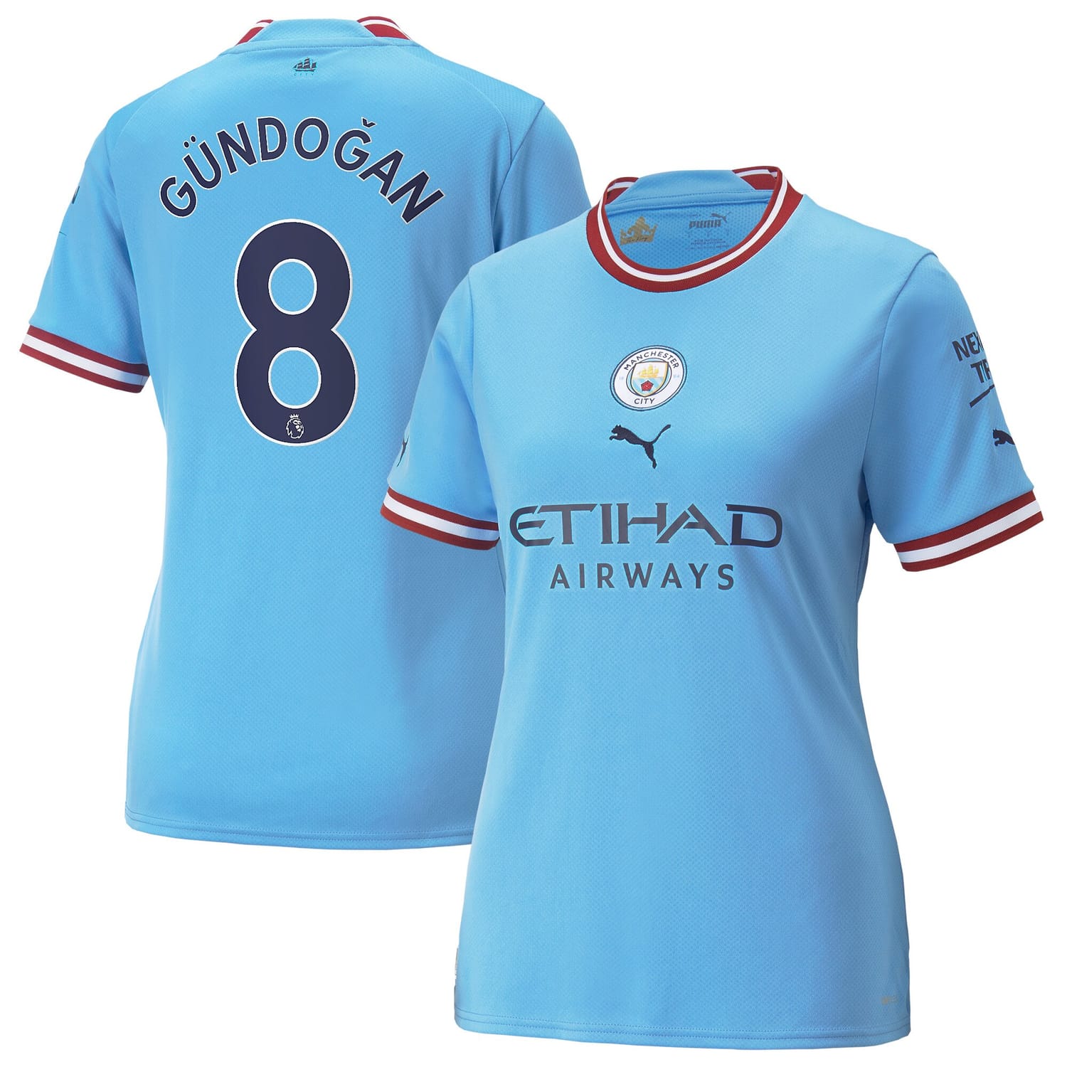 Premier League Manchester City Home Jersey Shirt 2022-23 player Ilkay Gündogan 8 printing for Women