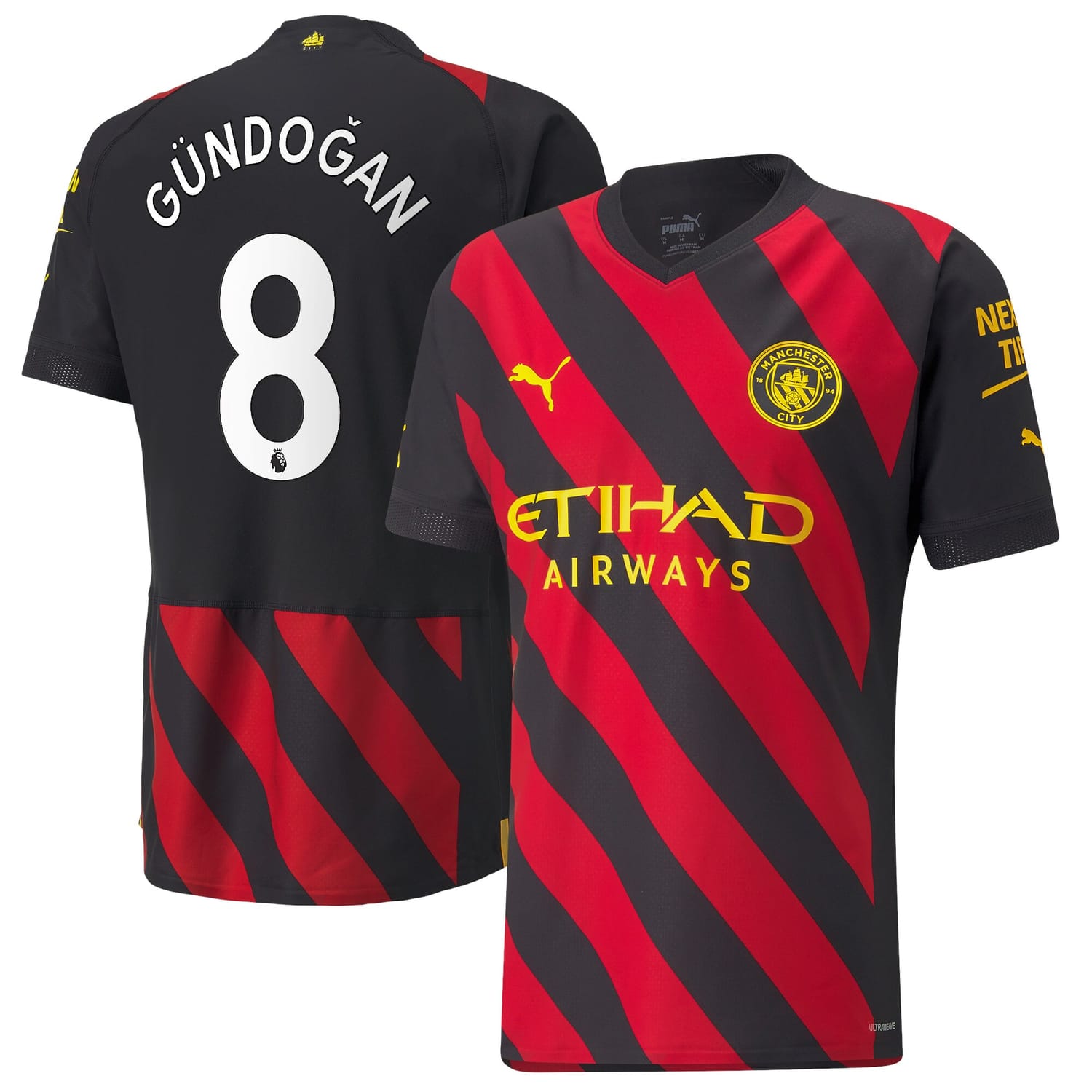 Premier League Manchester City Away Authentic Jersey Shirt 2022-23 player Ilkay Gündogan 8 printing for Men