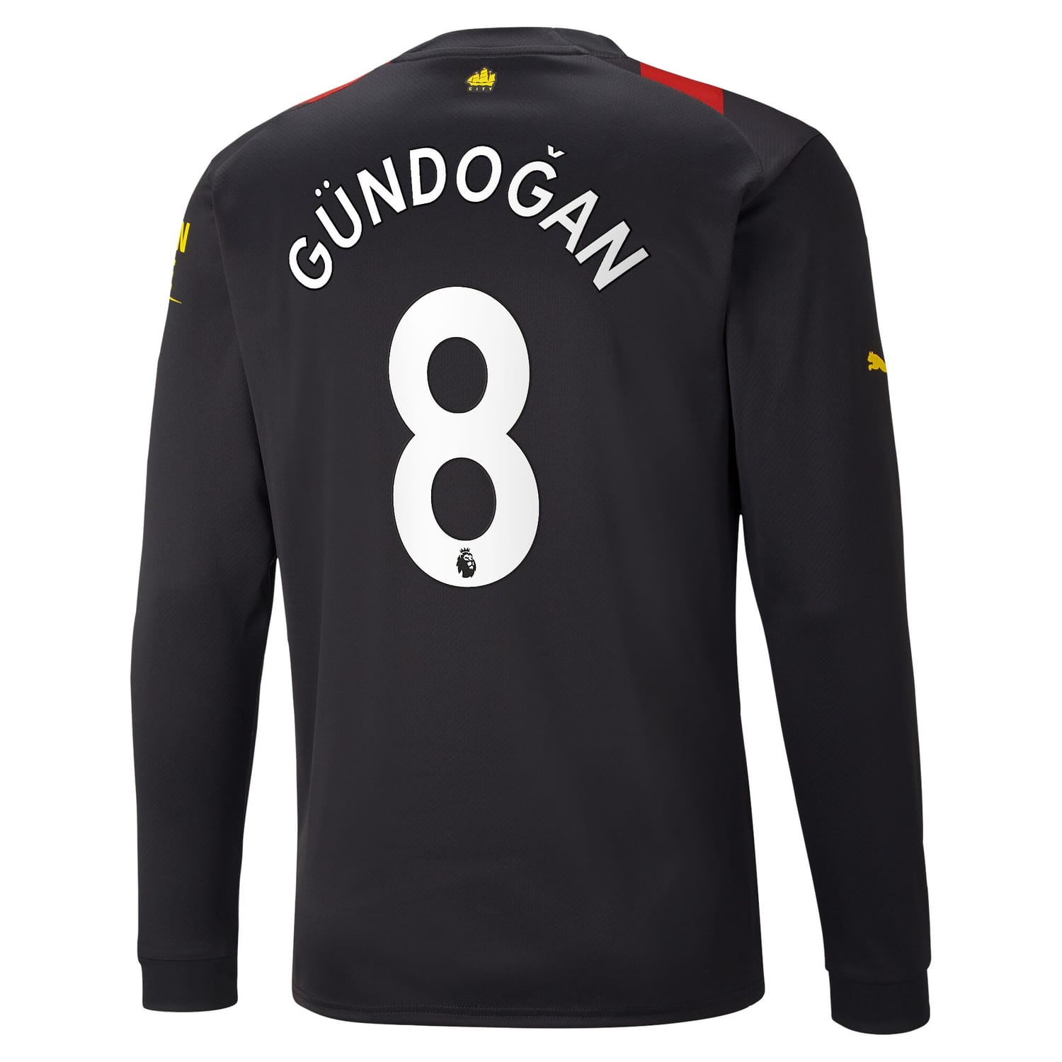Premier League Manchester City Away Jersey Shirt Long Sleeve 2022-23 player Ilkay Gündogan 8 printing for Men
