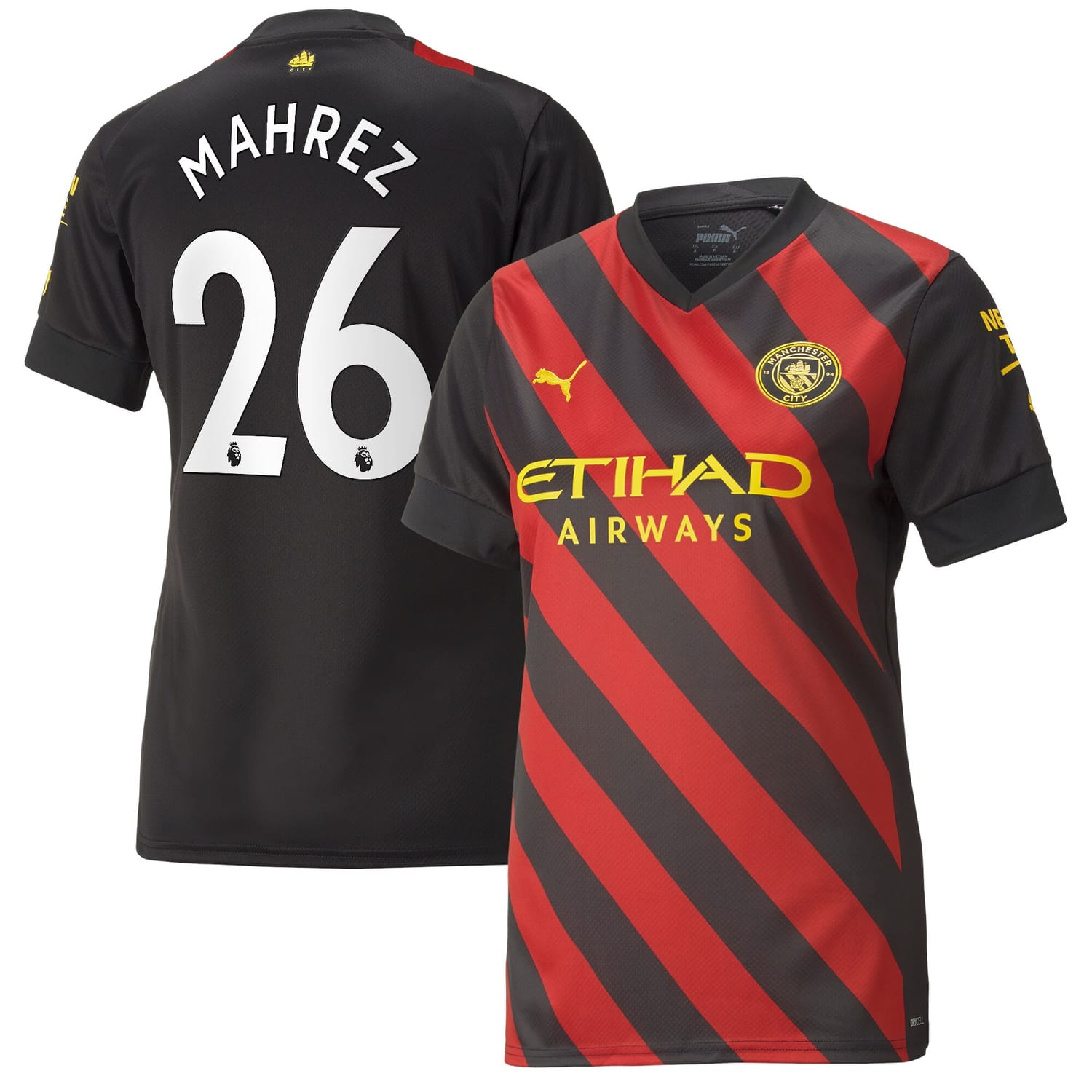Premier League Manchester City Away Jersey Shirt 2022-23 player Riyad Mahrez 26 printing for Women