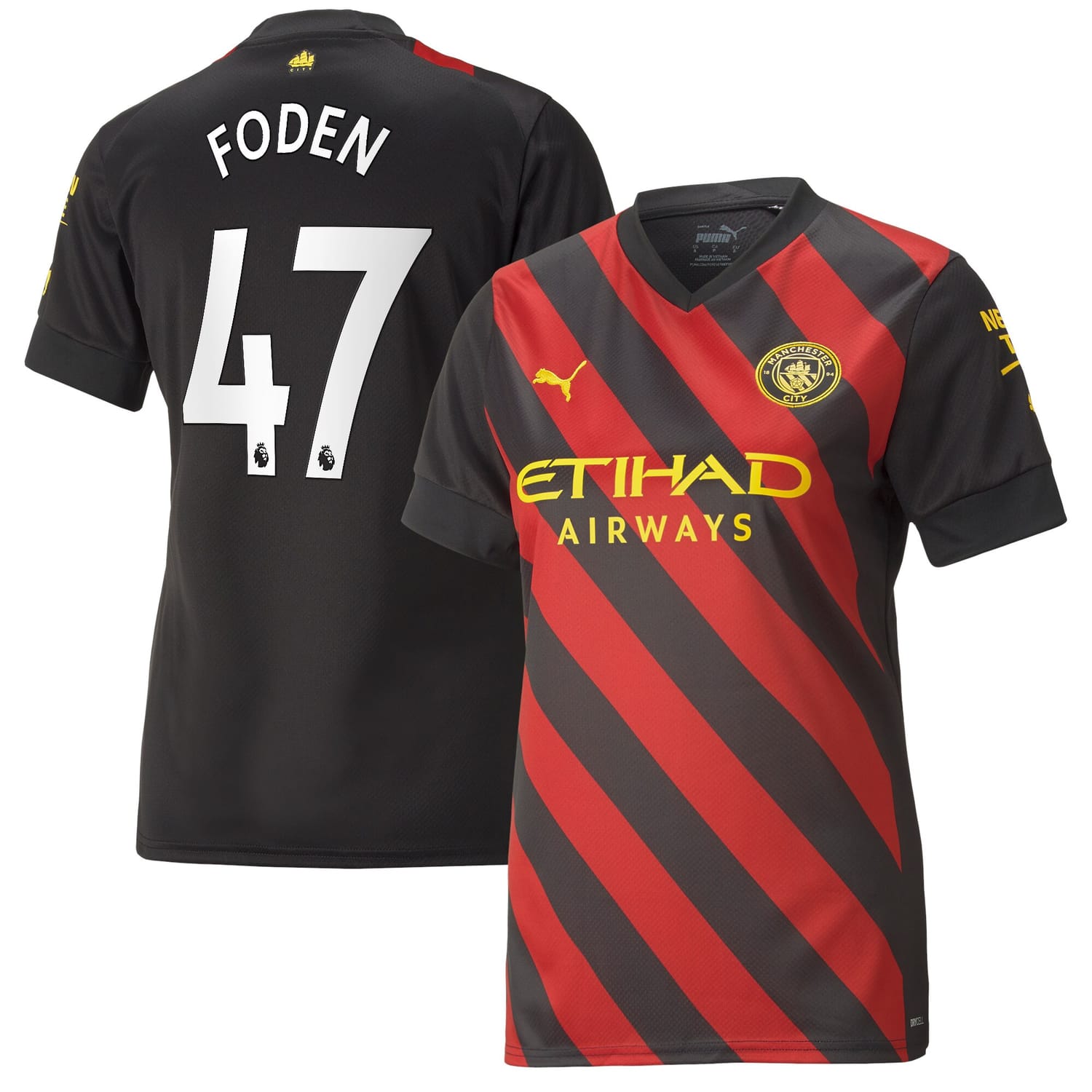 Premier League Manchester City Away Jersey Shirt 2022-23 player Phil Foden 47 printing for Women