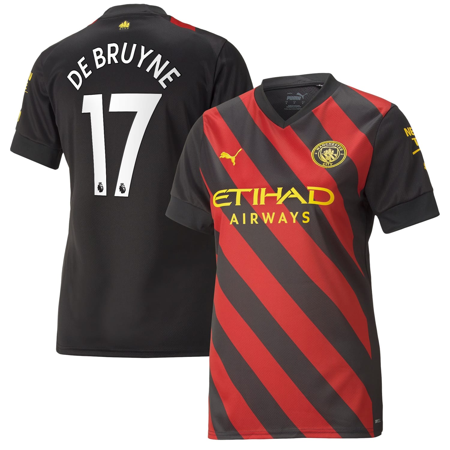 Premier League Manchester City Away Jersey Shirt 2022-23 player Kevin De Bruyne 17 printing for Women