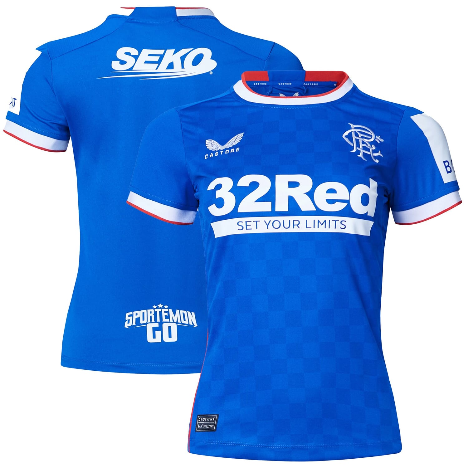Scottish Premiership Rangers FC Home Jersey Shirt 2022-23 for Women