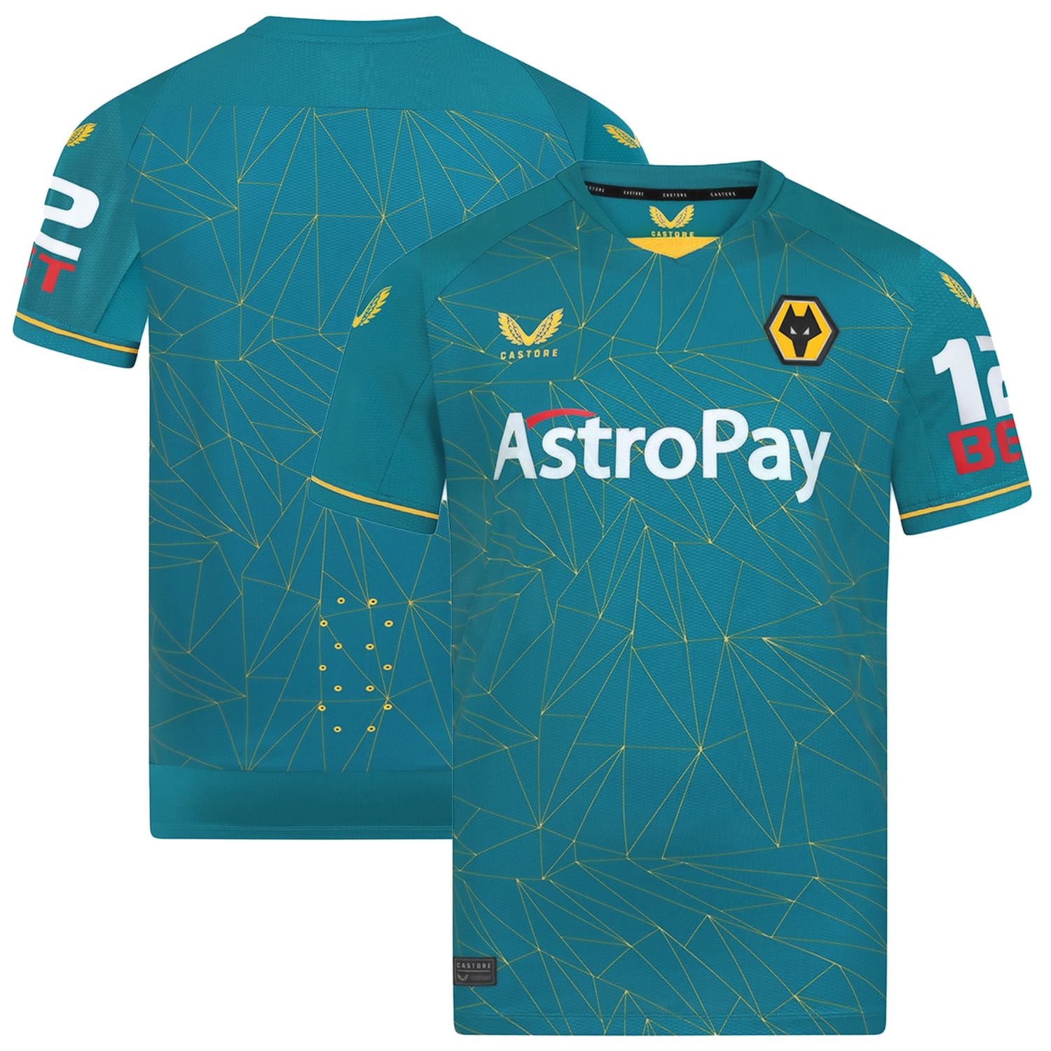 Premier League Wolverhampton Wanderers Away Pro Jersey Shirt 2022-23 for Men