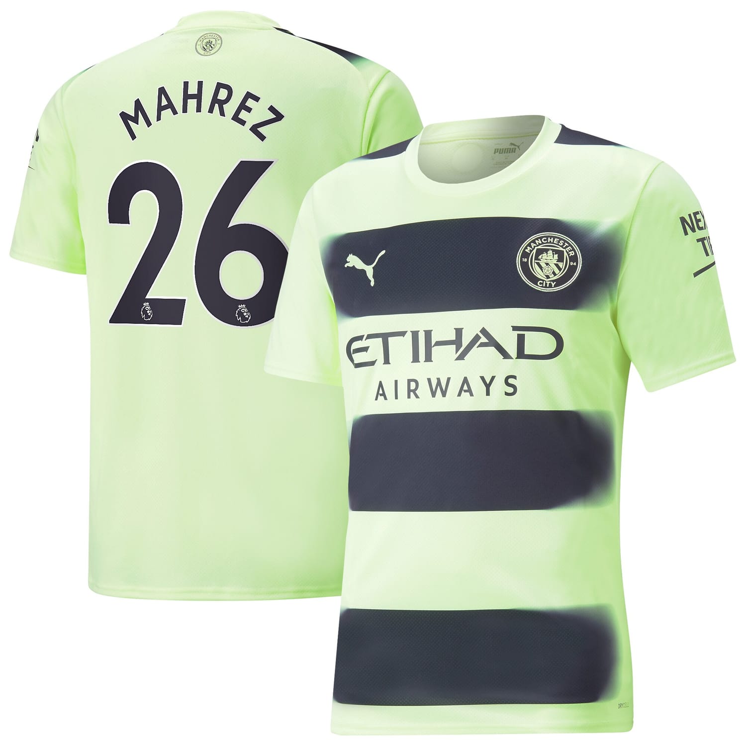 Premier League Manchester City Third Jersey Shirt 2022-23 player Riyad Mahrez 26 printing for Men
