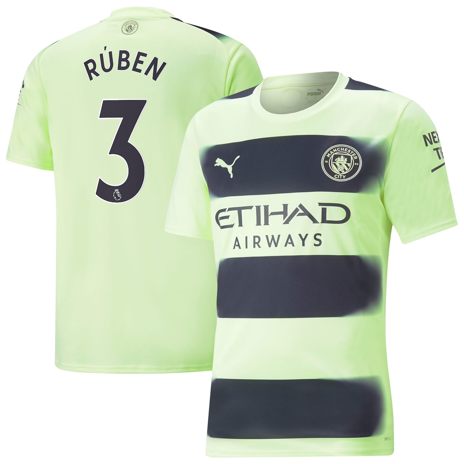Premier League Manchester City Third Jersey Shirt 2022-23 player Rúben Dias 3 printing for Men