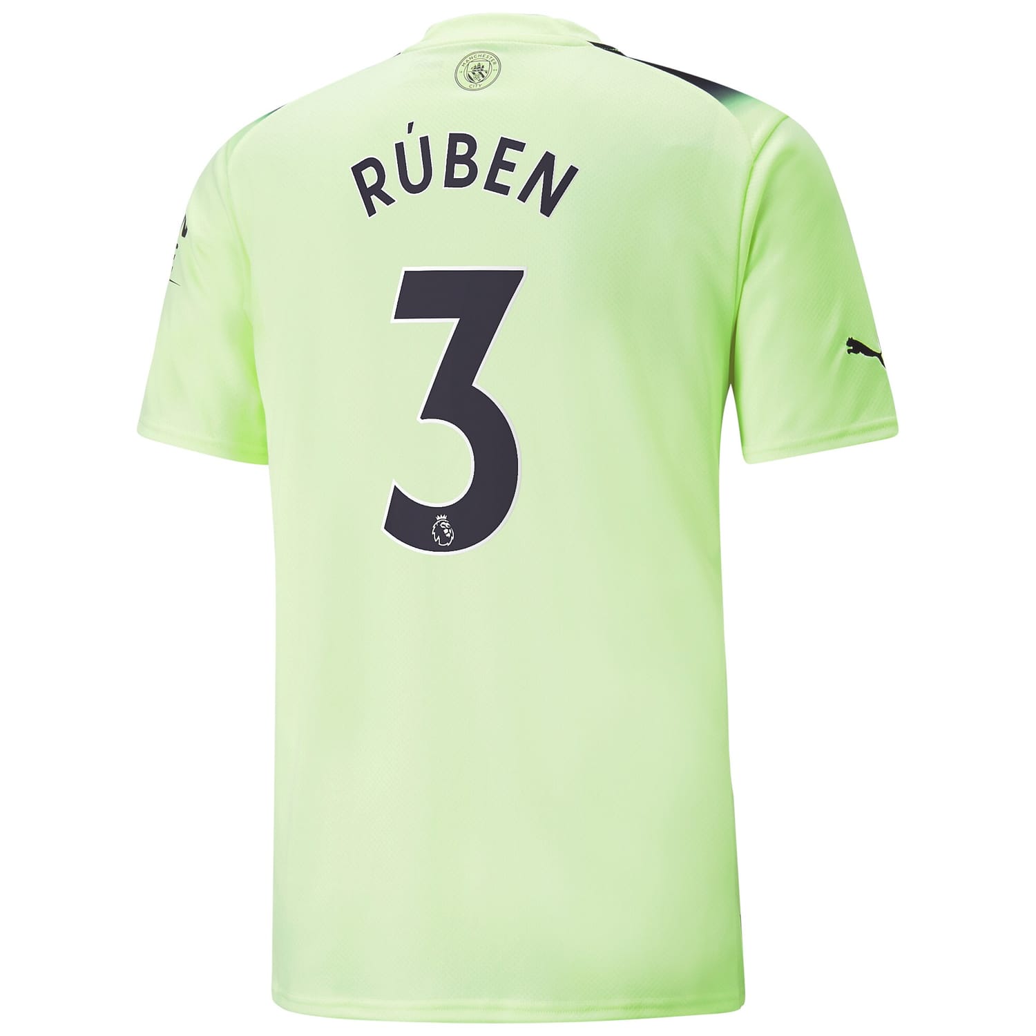 Premier League Manchester City Third Jersey Shirt 2022-23 player Rúben Dias 3 printing for Men